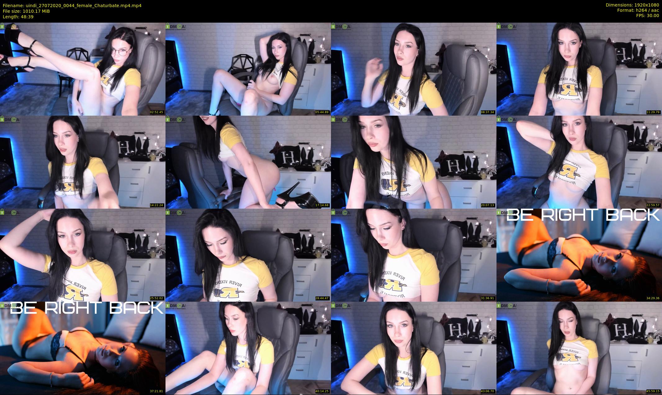uindi — 49 minute Chaturbate female cam show recording, 1080p, Jul 27, 2020