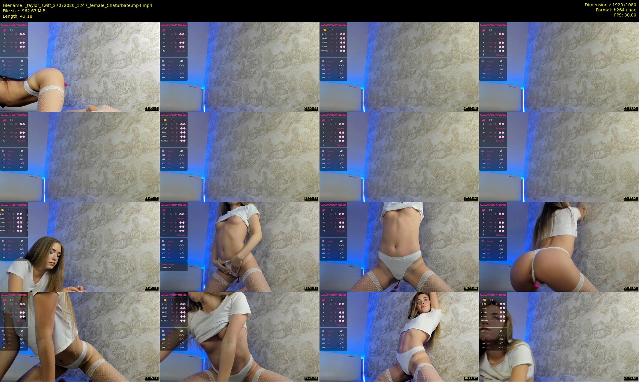 _taylor_swift — 44 minute Chaturbate female cam show recording, 1080p, Jul 27, 2020