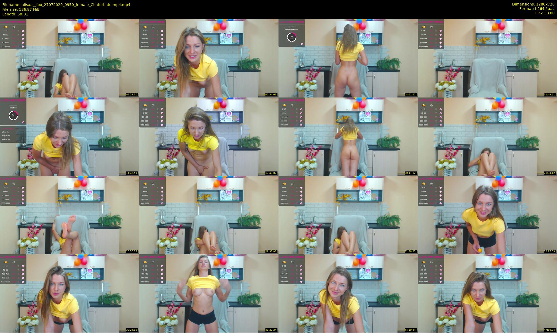 alisaa__fox — 51 minute Chaturbate female cam show recording, 720p, Jul 27, 2020