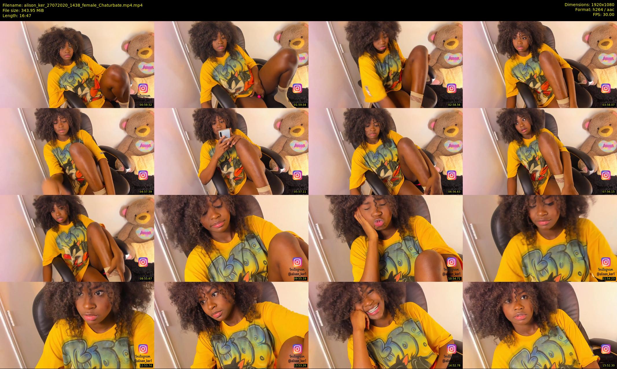 alison_ker — 17 minute Chaturbate female cam show recording, 1080p, Jul 27, 2020