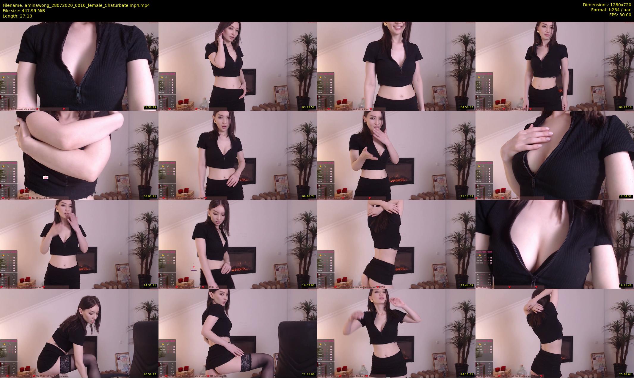 aminawong — 28 minute Chaturbate female cam show recording, 720p, Jul 28, 2020