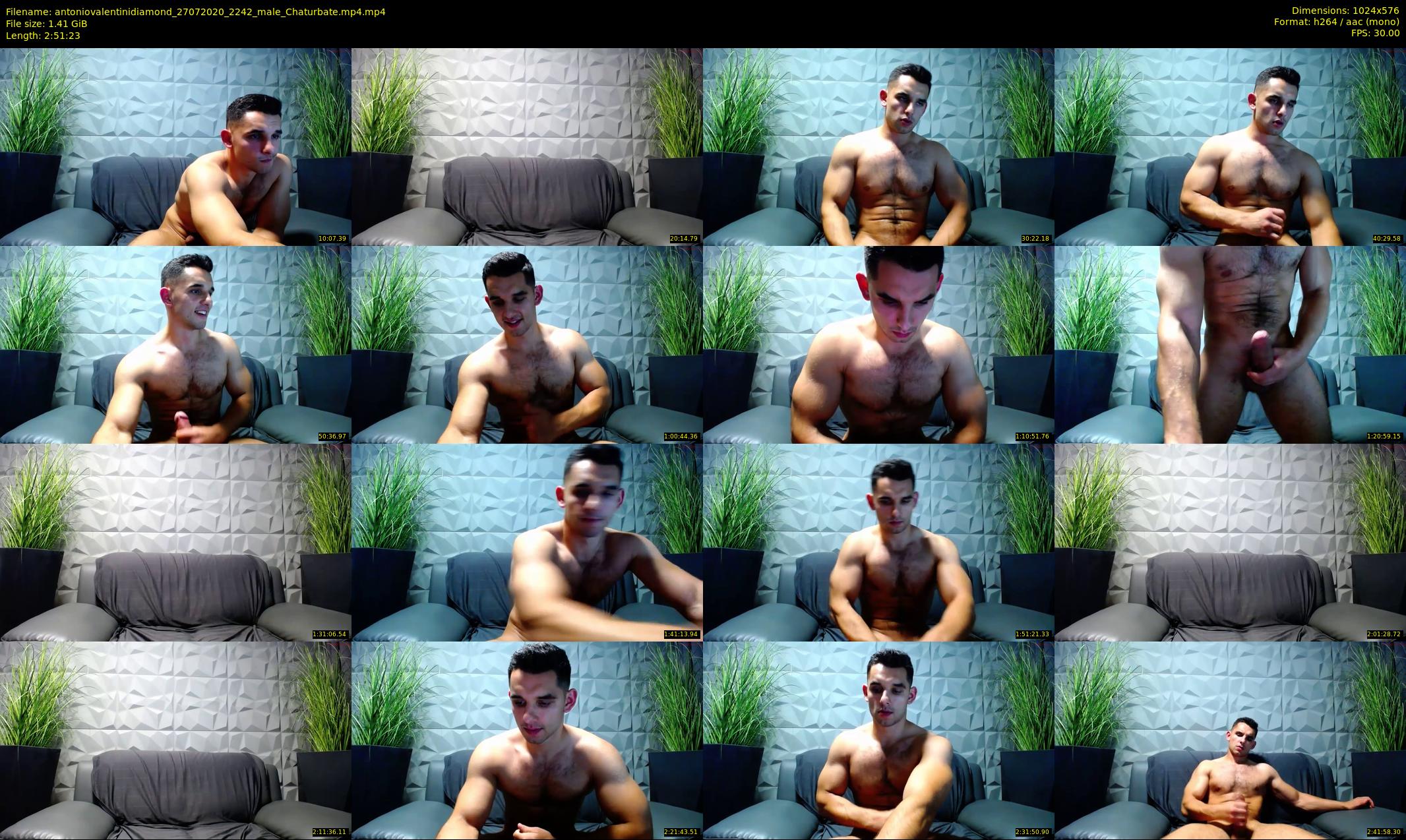 antoniovalentinidiamond — 172 minute Chaturbate male cam show recording, 480p, Jul 27, 2020