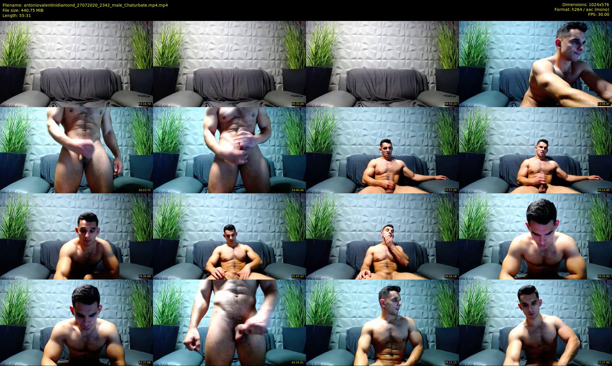 antoniovalentinidiamond — 56 minute Chaturbate male cam show recording, 480p, Jul 27, 2020