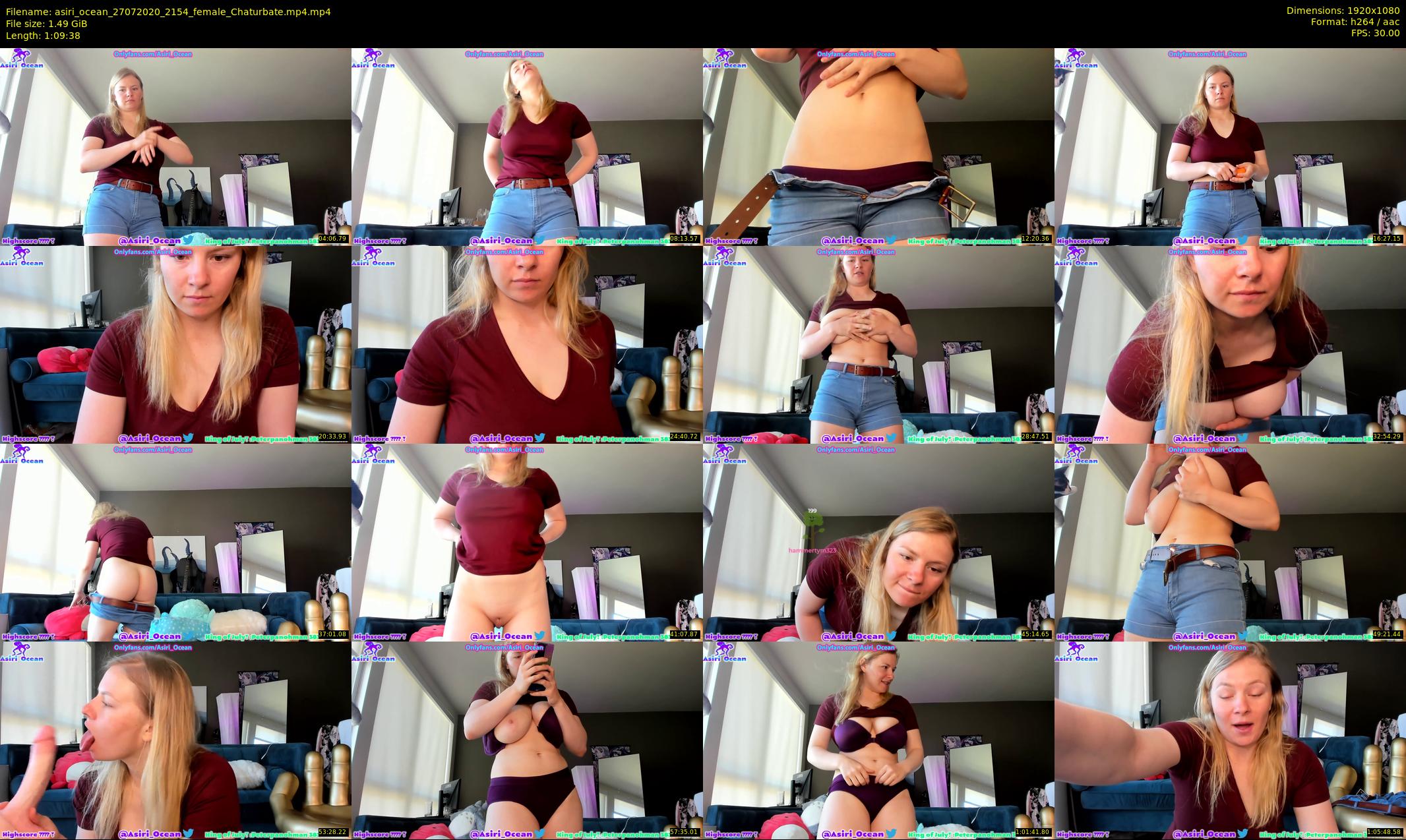 asiri_ocean — 70 minute Chaturbate female cam show recording, 1080p, Jul 27, 2020