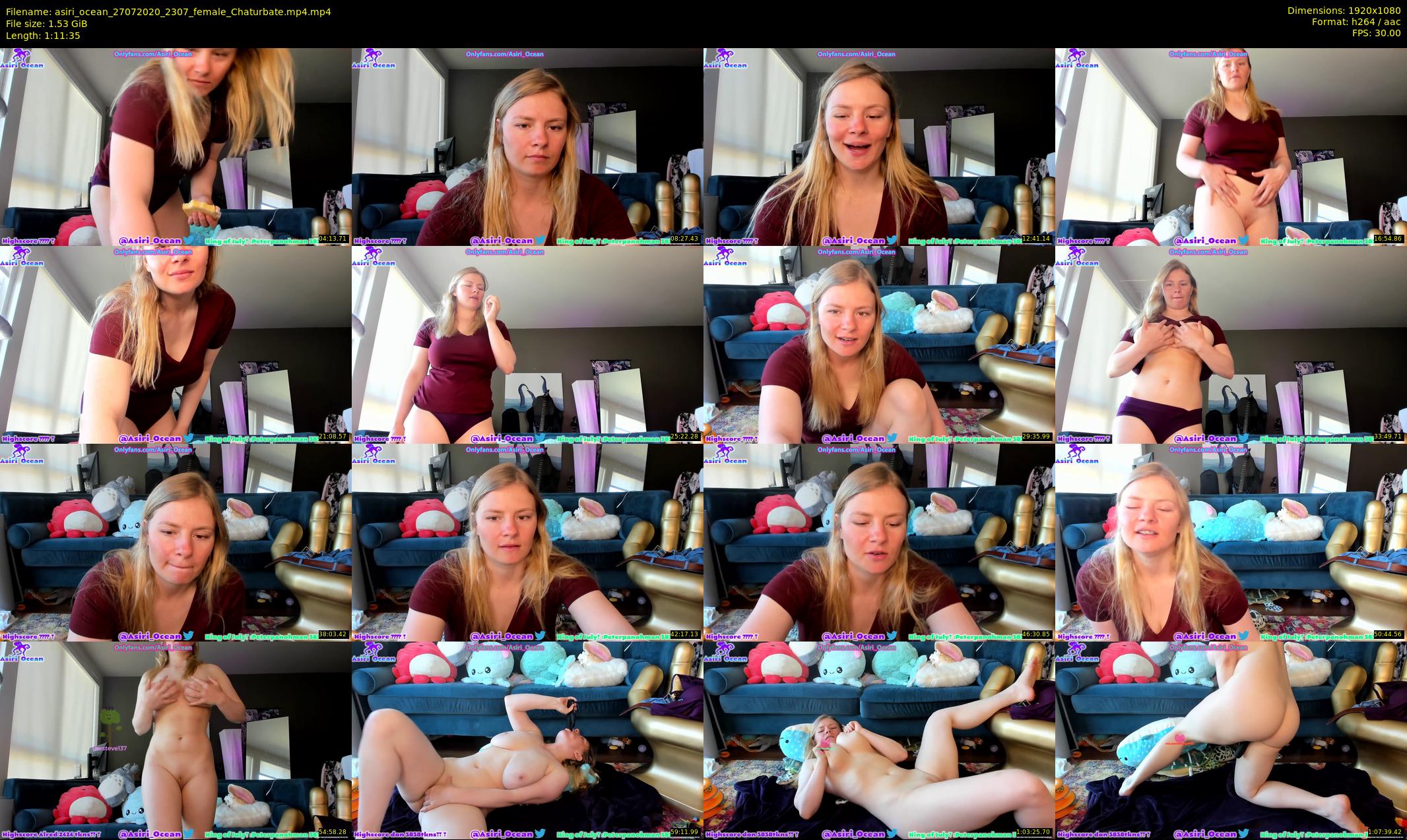 asiri_ocean — 72 minute Chaturbate female cam show recording, 1080p, Jul 27, 2020