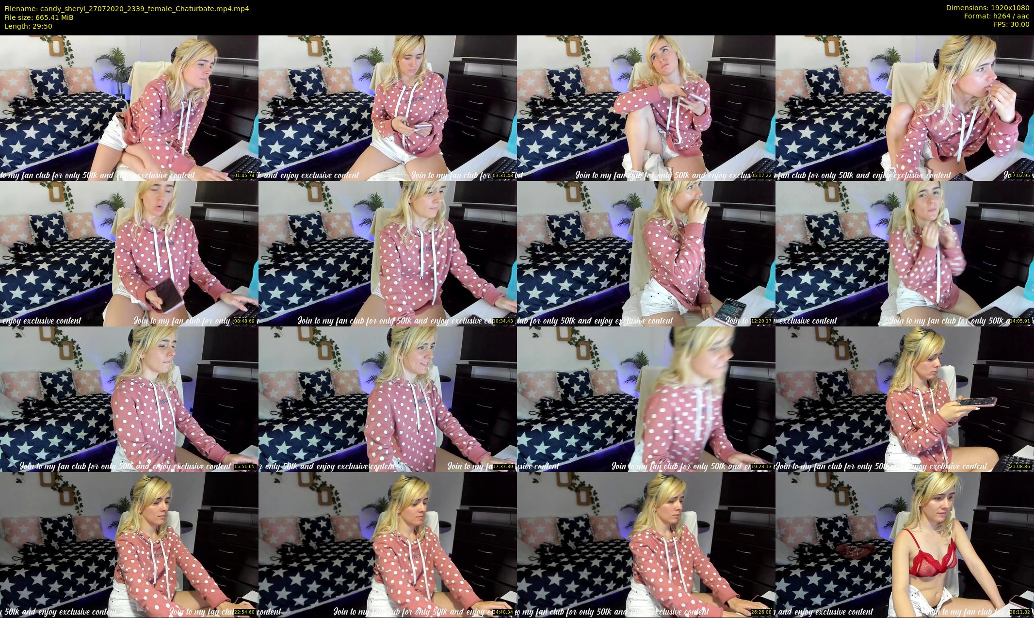 candy_sheryl — 30 minute Chaturbate female cam show recording, 1080p, Jul 27, 2020