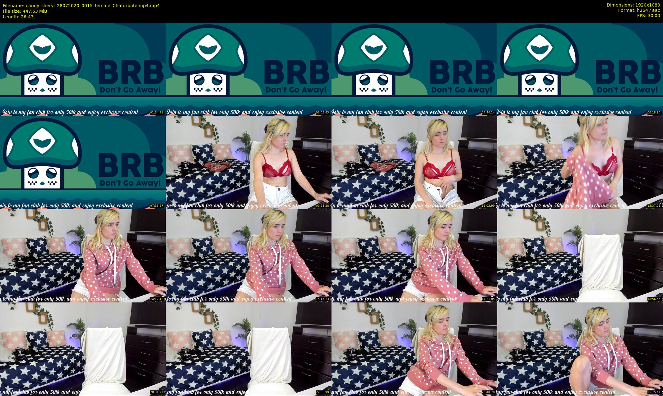 candy_sheryl — 27 minute Chaturbate female cam show recording, 1080p, Jul 28, 2020