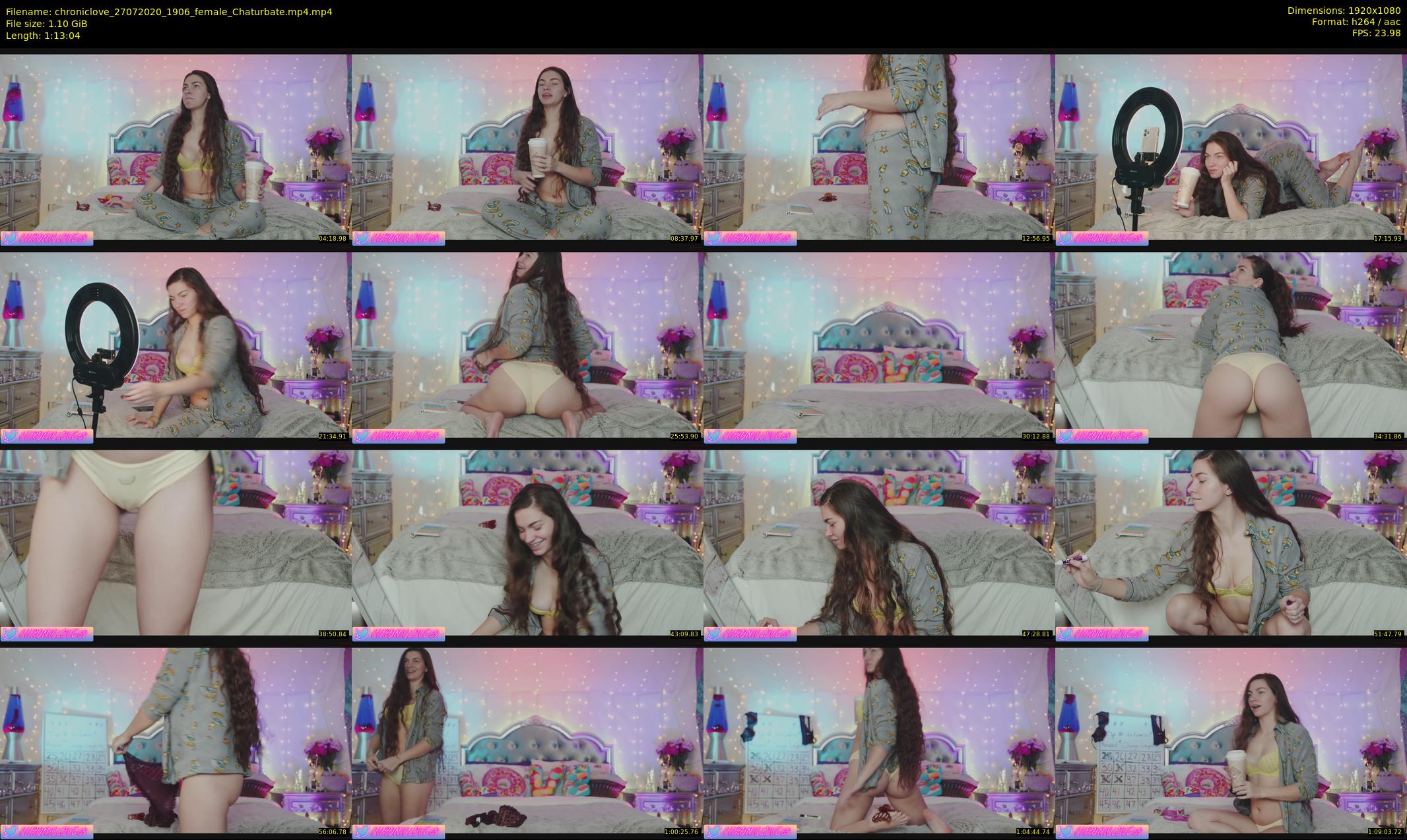chroniclove — 74 minute Chaturbate female cam show recording, 1080p, Jul 27, 2020