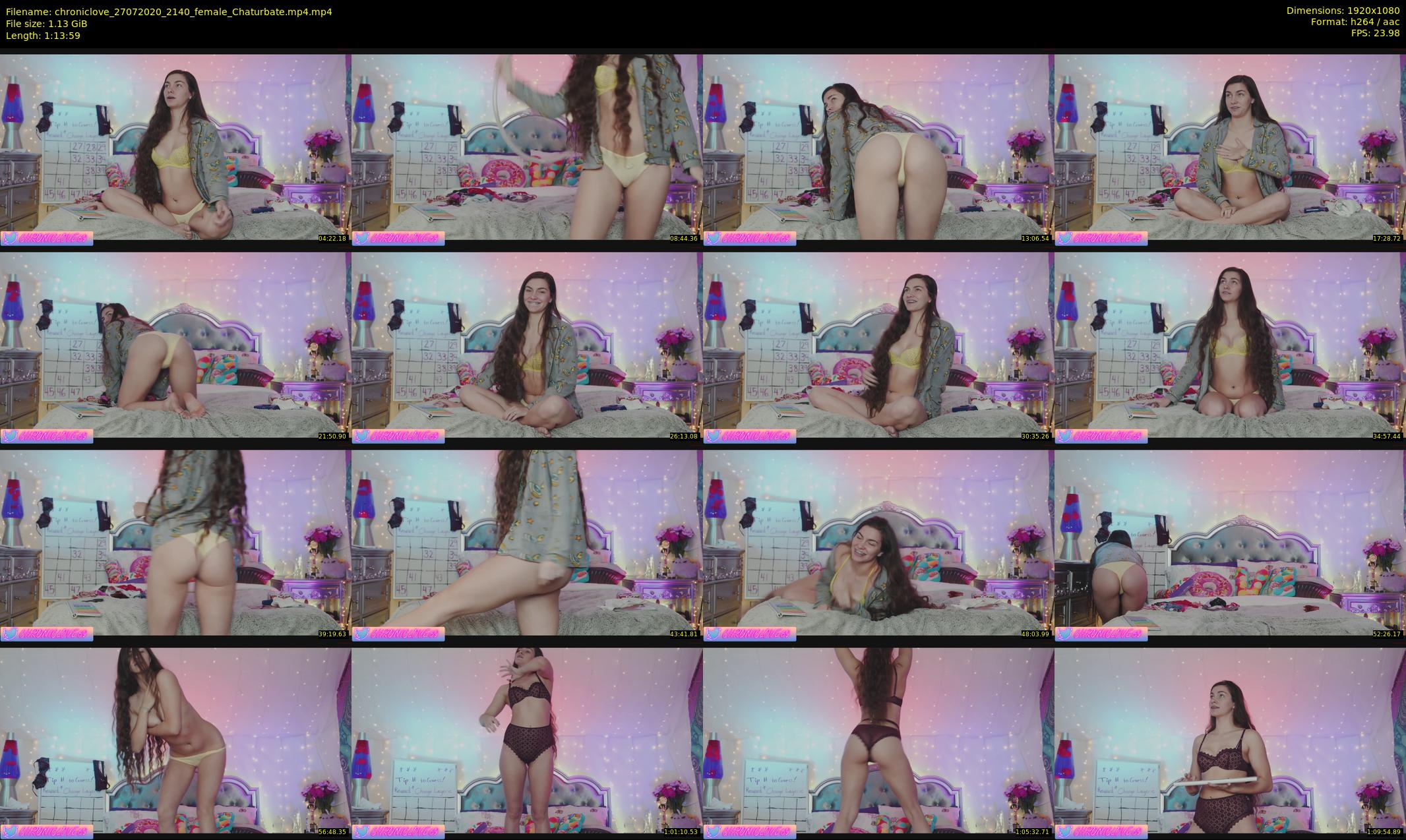 chroniclove — 74 minute Chaturbate female cam show recording, 1080p, Jul 27, 2020