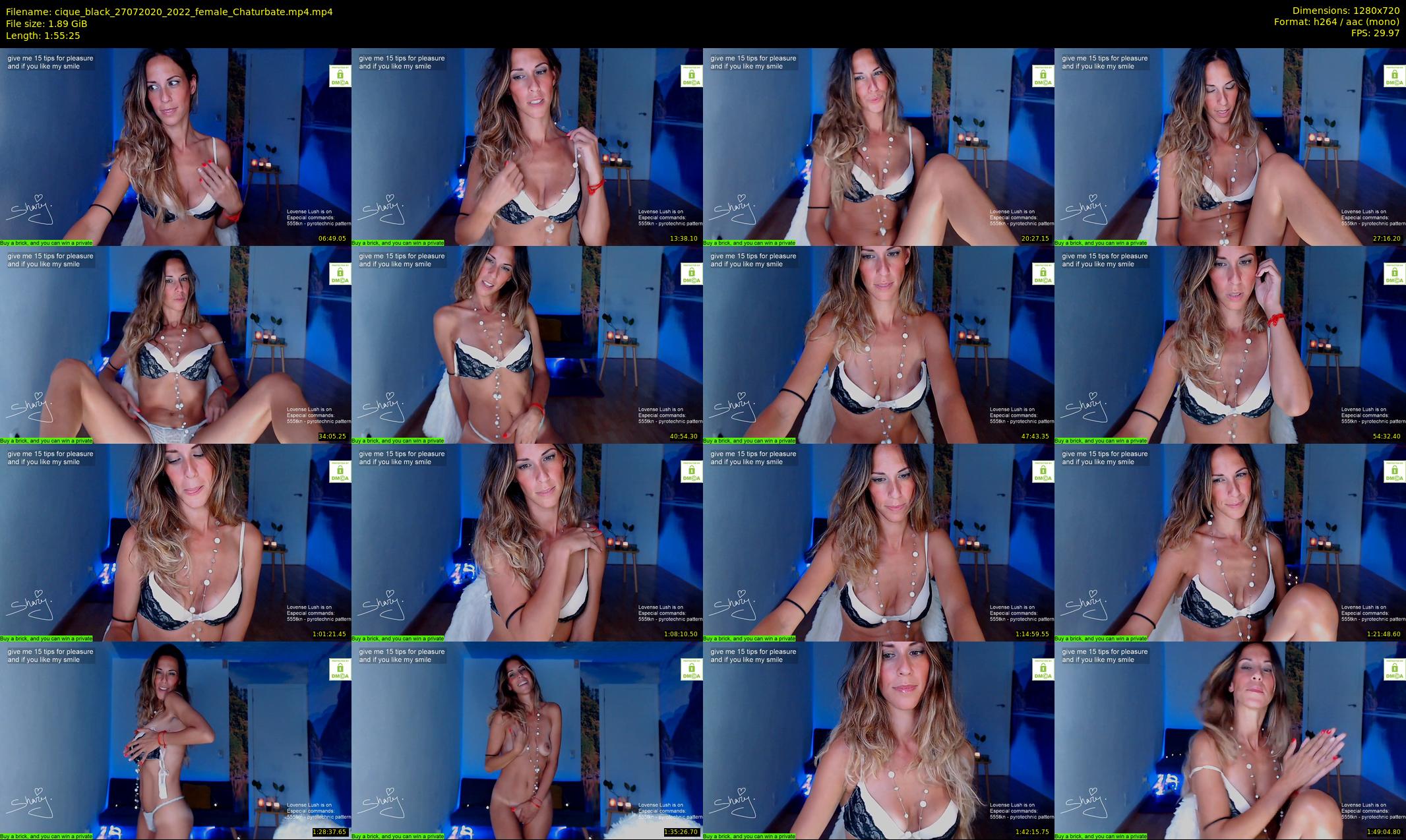 cique_black — 116 minute Chaturbate female cam show recording, 720p, Jul 27, 2020