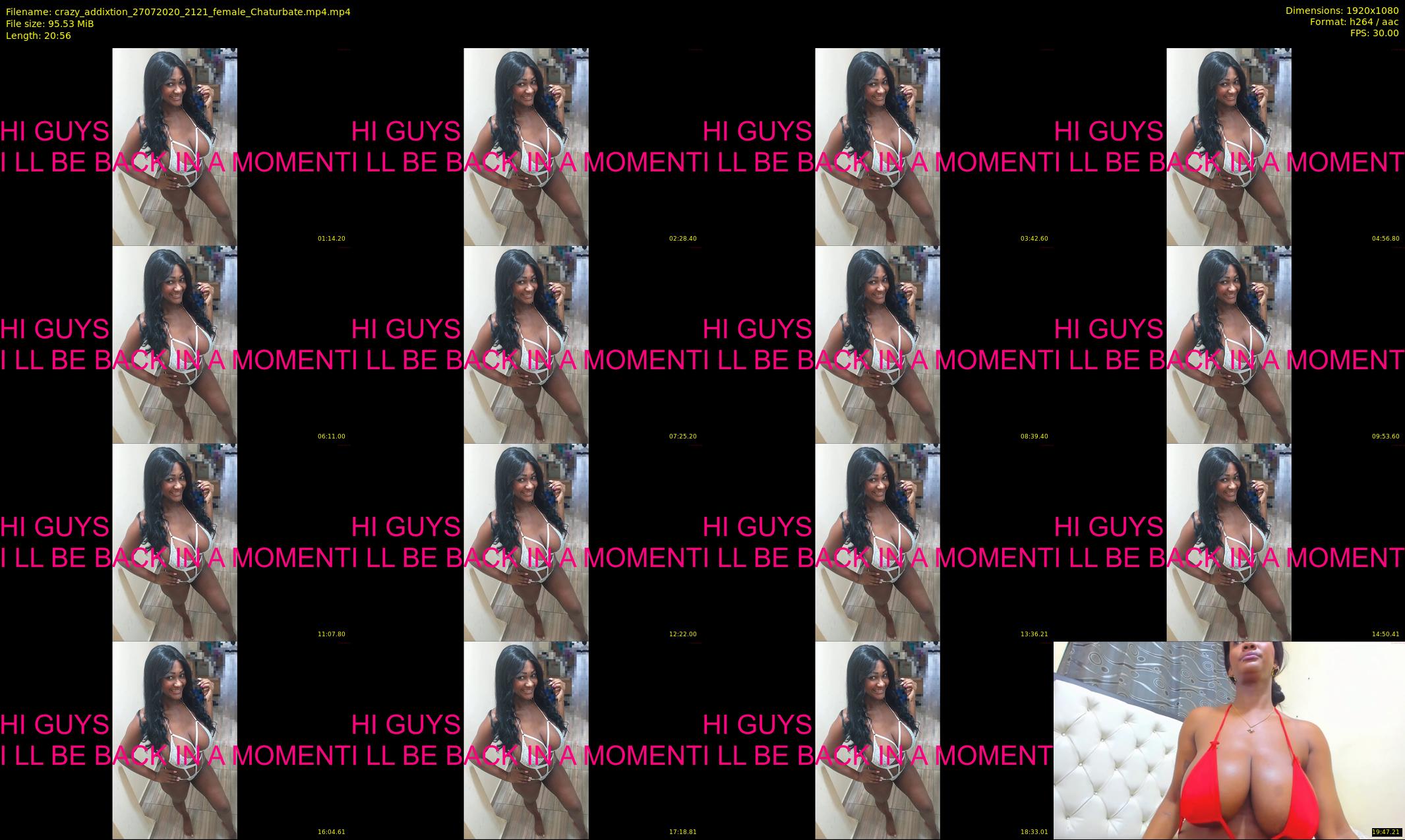 crazy_addixtion — 21 minute Chaturbate female cam show recording, 1080p, Jul 27, 2020