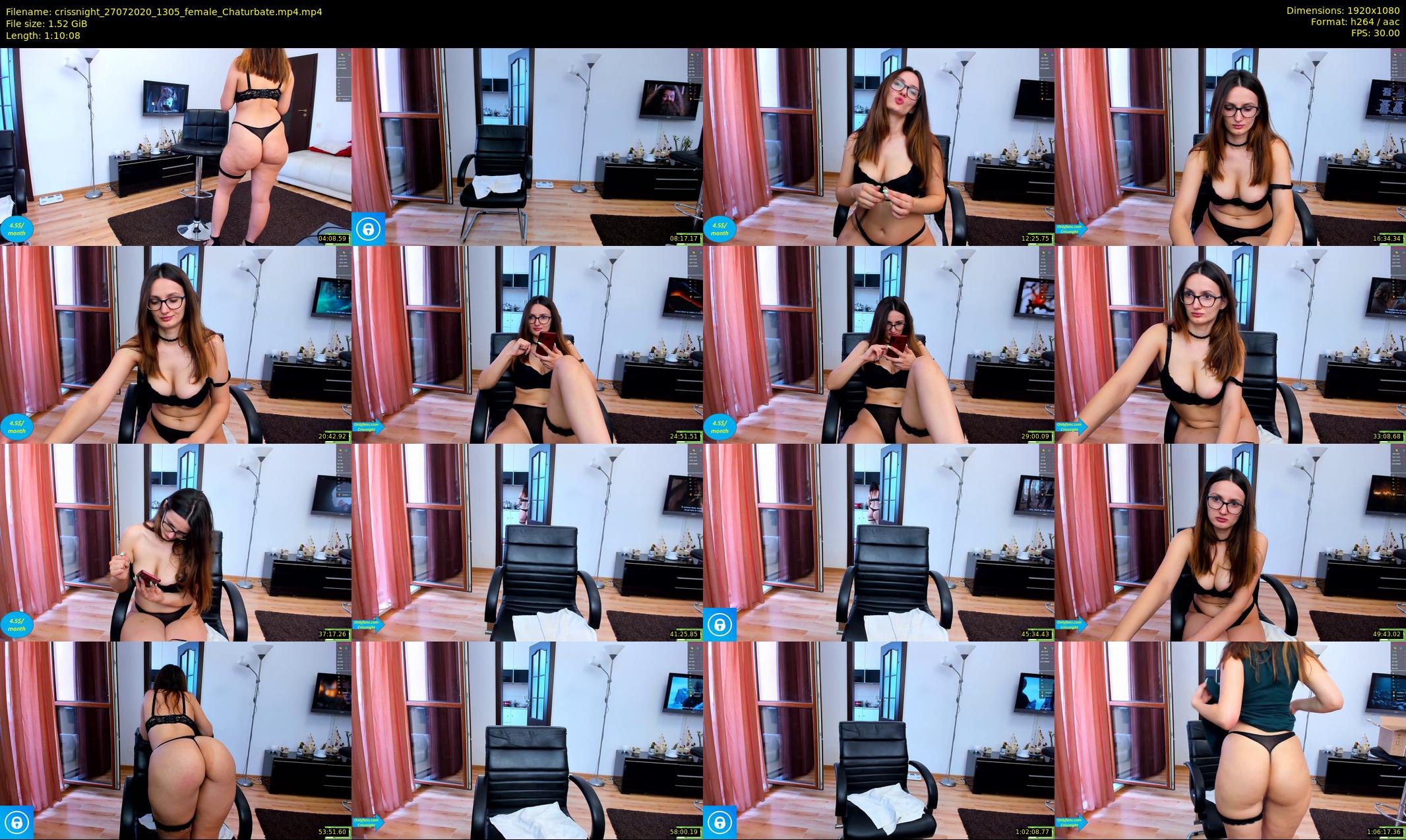 crissnight — 71 minute Chaturbate female cam show recording, 1080p, Jul 27, 2020