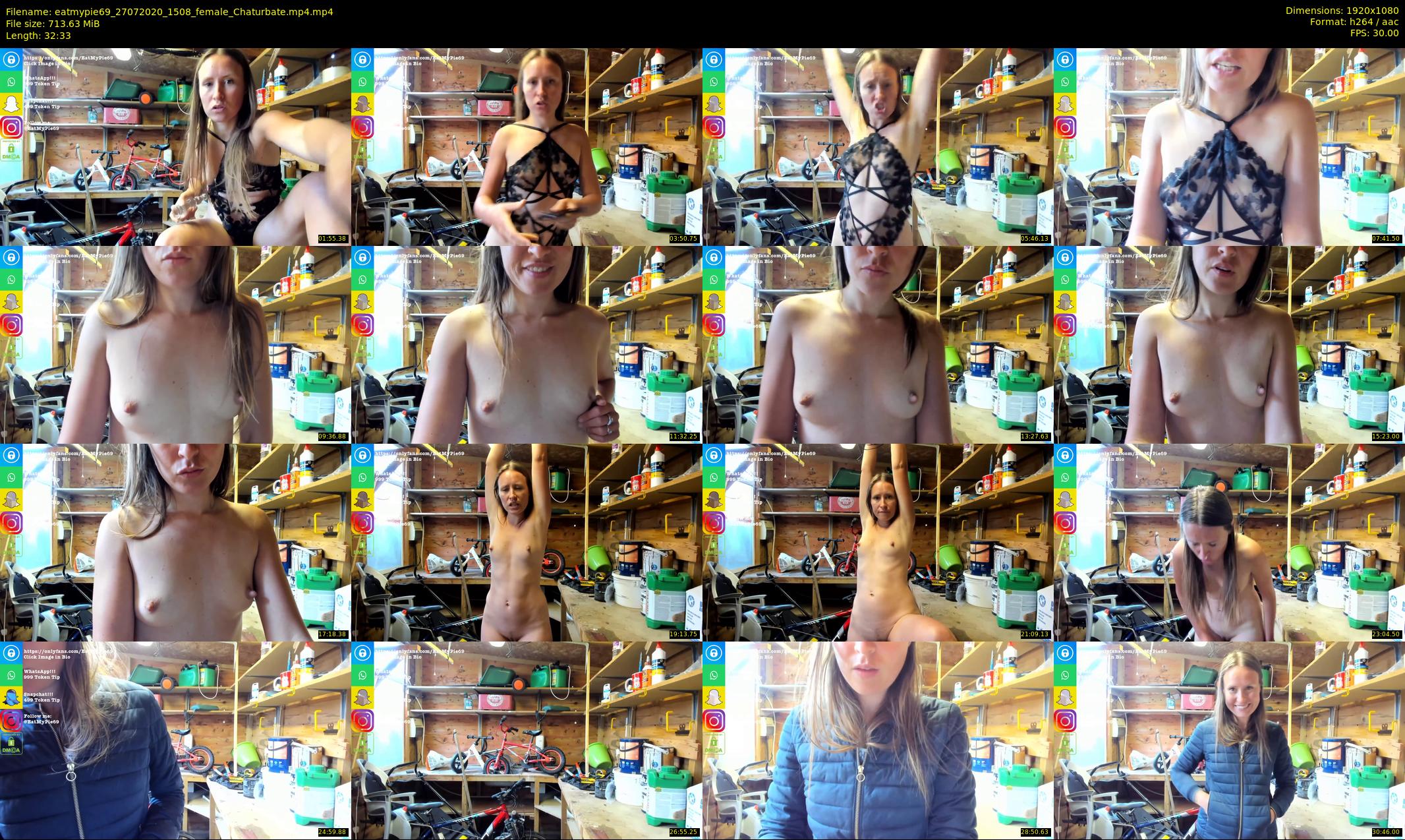 eatmypie69 — 33 minute Chaturbate female cam show recording, 1080p, Jul 27, 2020