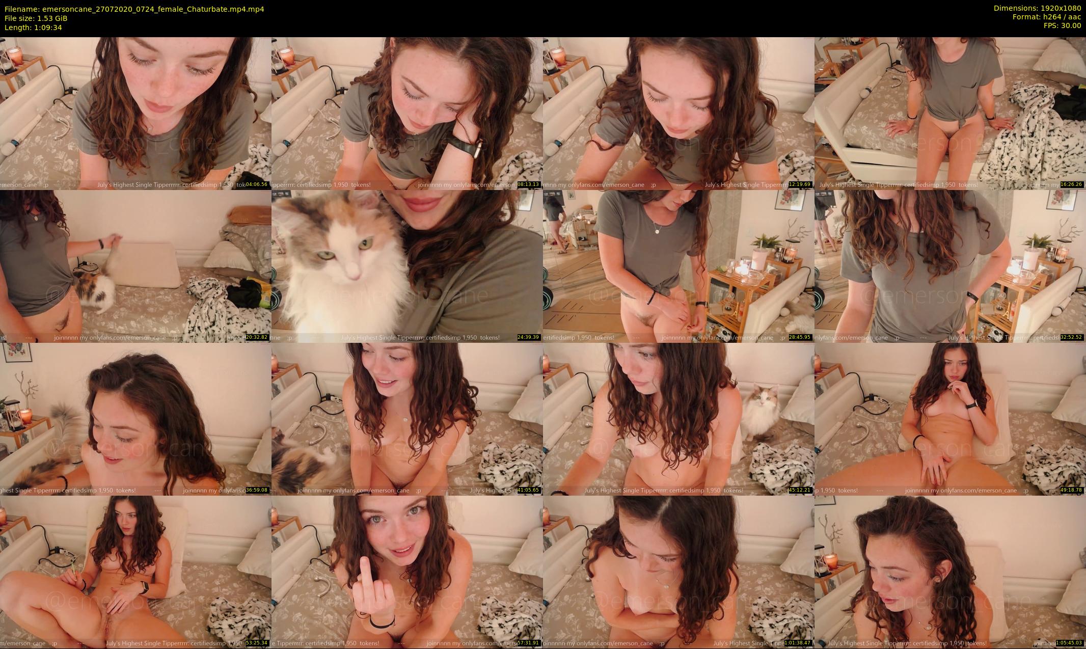 emersoncane — 70 minute Chaturbate female cam show recording, 1080p, Jul 27, 2020