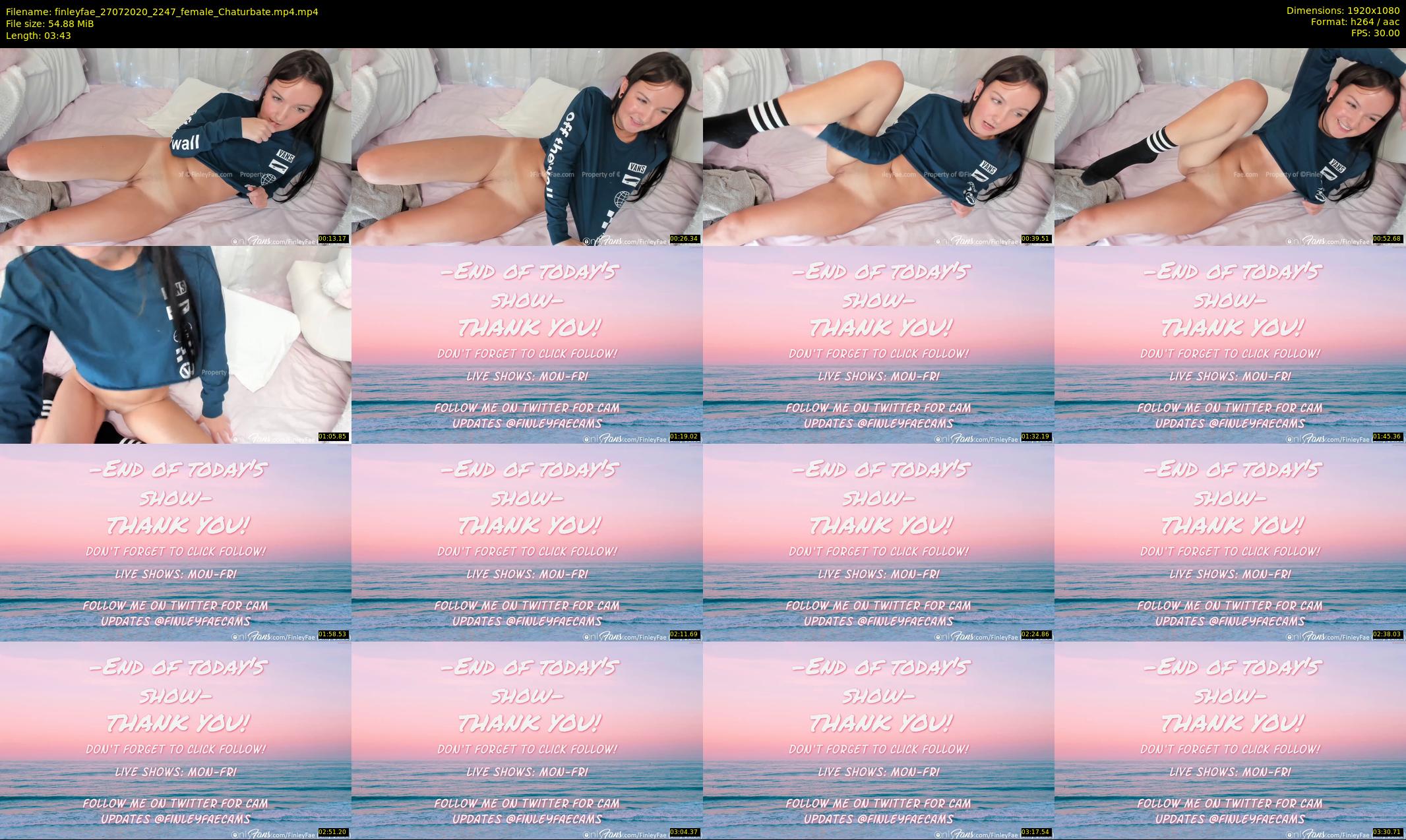 finleyfae — 4 minute Chaturbate female cam show recording, 1080p, Jul 27, 2020