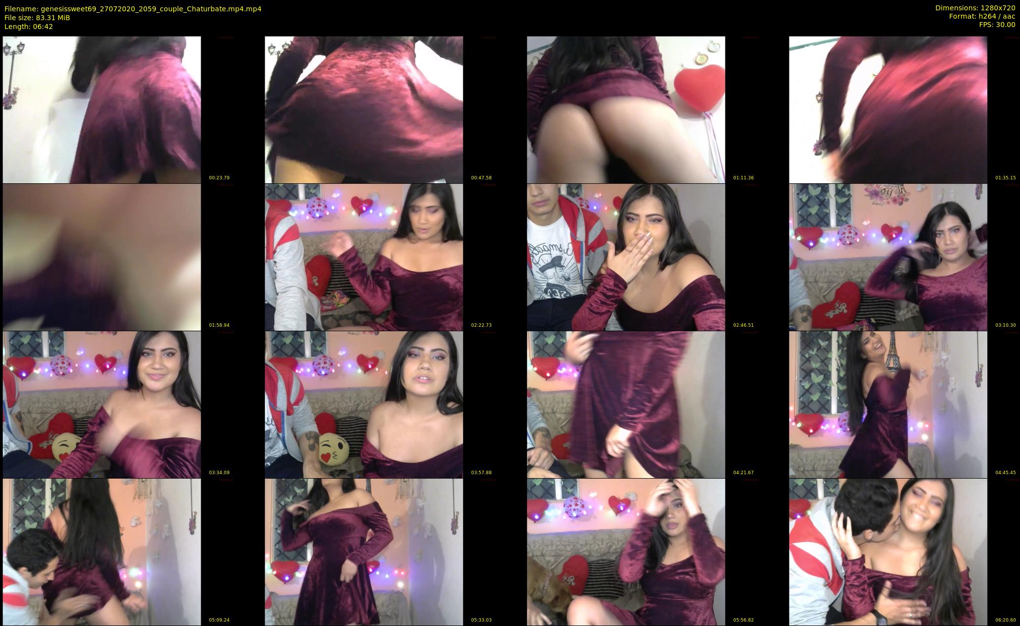 genesissweet69 — 7 minute Chaturbate couple cam show recording, 720p, Jul 27, 2020