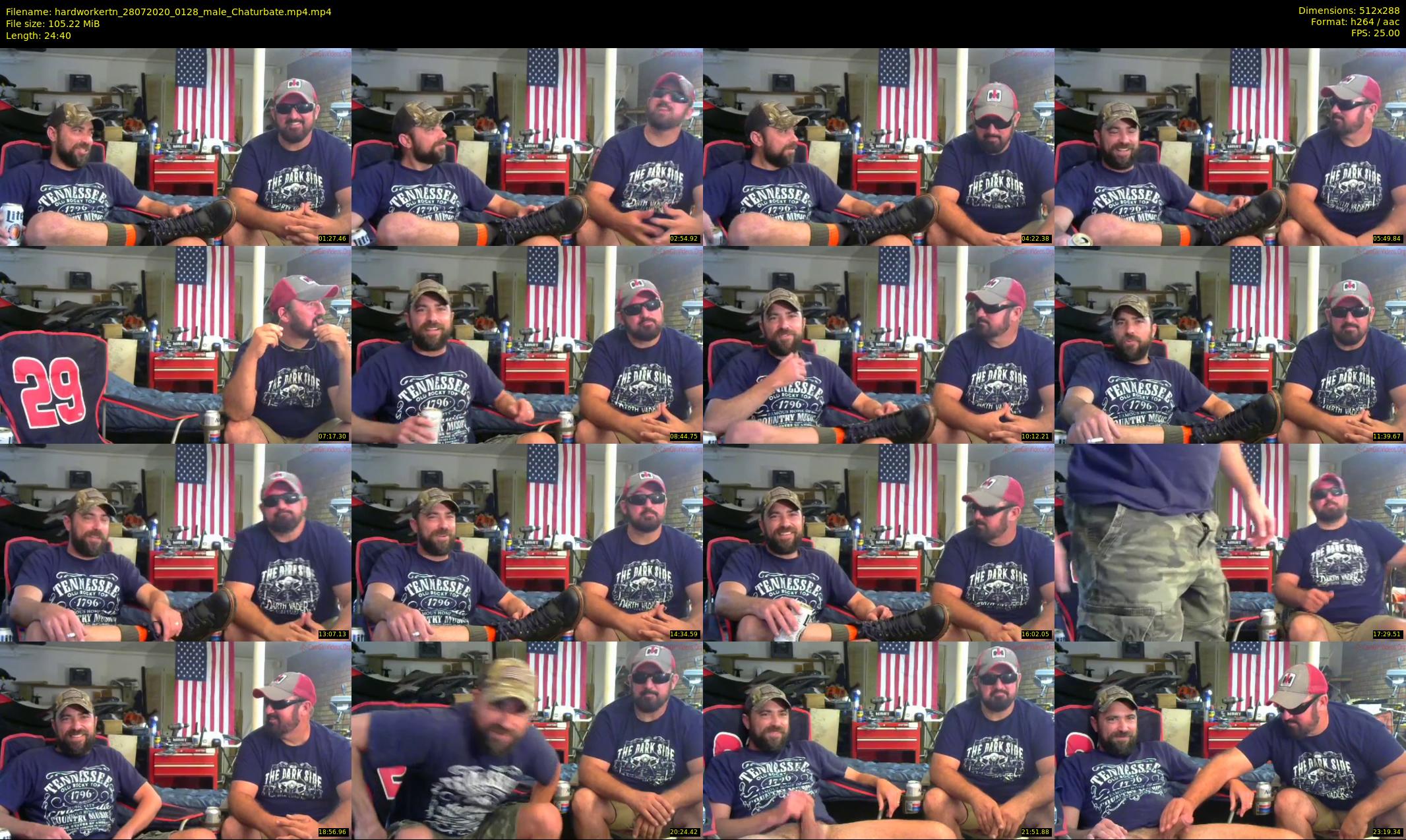 hardworkertn — 25 minute Chaturbate male cam show recording, SD, Jul 28, 2020