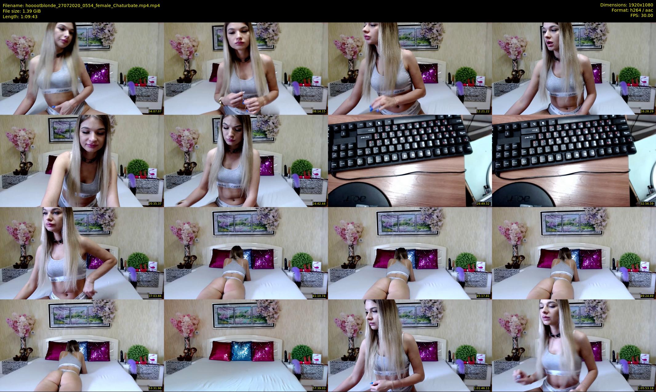 hooootblonde — 70 minute Chaturbate female cam show recording, 1080p, Jul 27, 2020