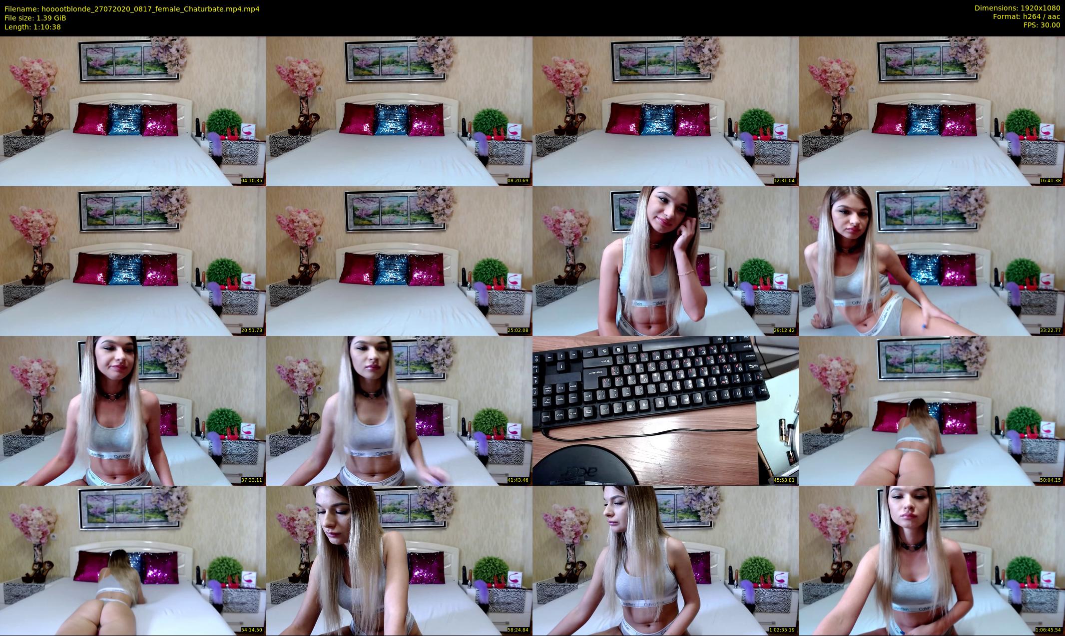 hooootblonde — 71 minute Chaturbate female cam show recording, 1080p, Jul 27, 2020