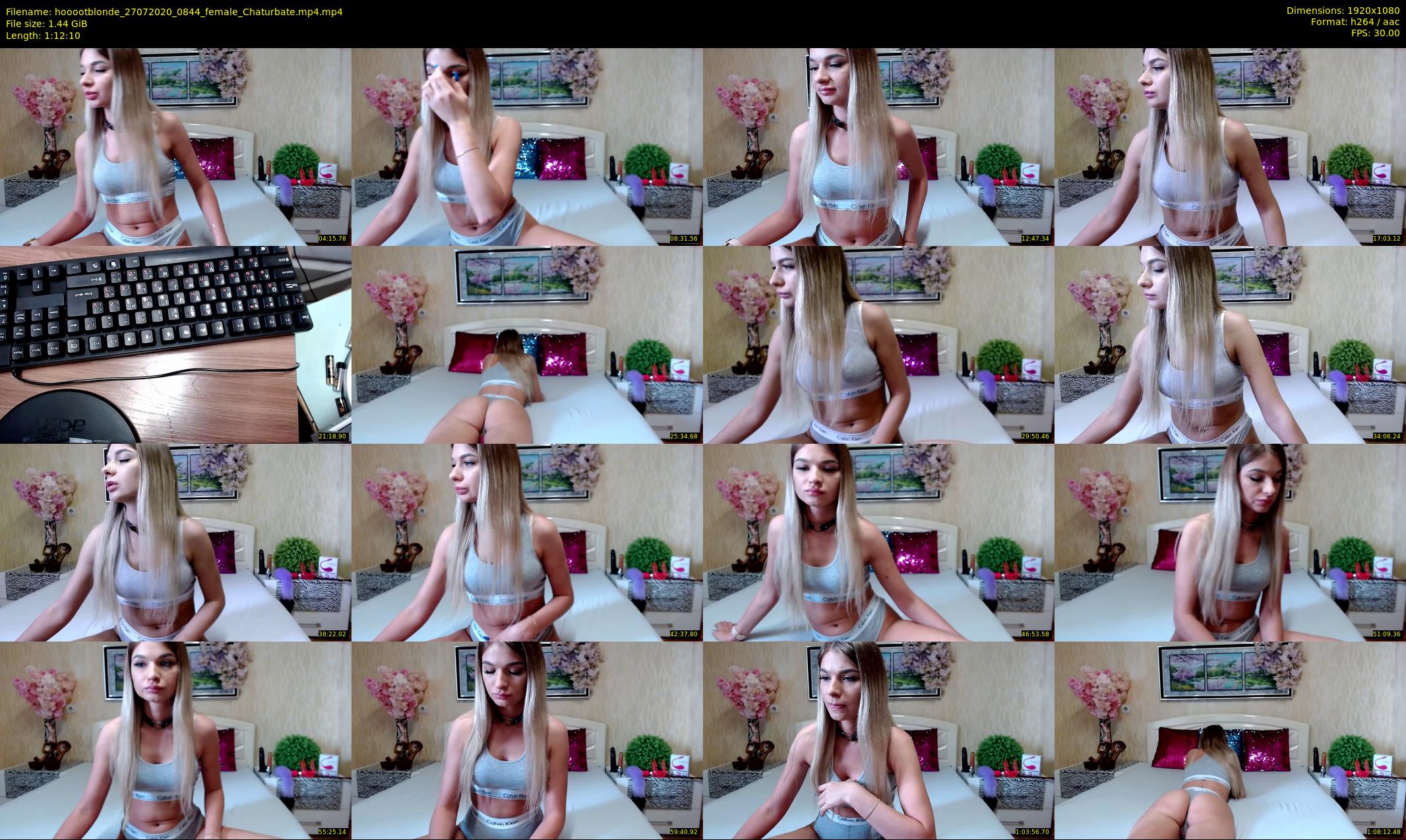 hooootblonde — 73 minute Chaturbate female cam show recording, 1080p, Jul 27, 2020