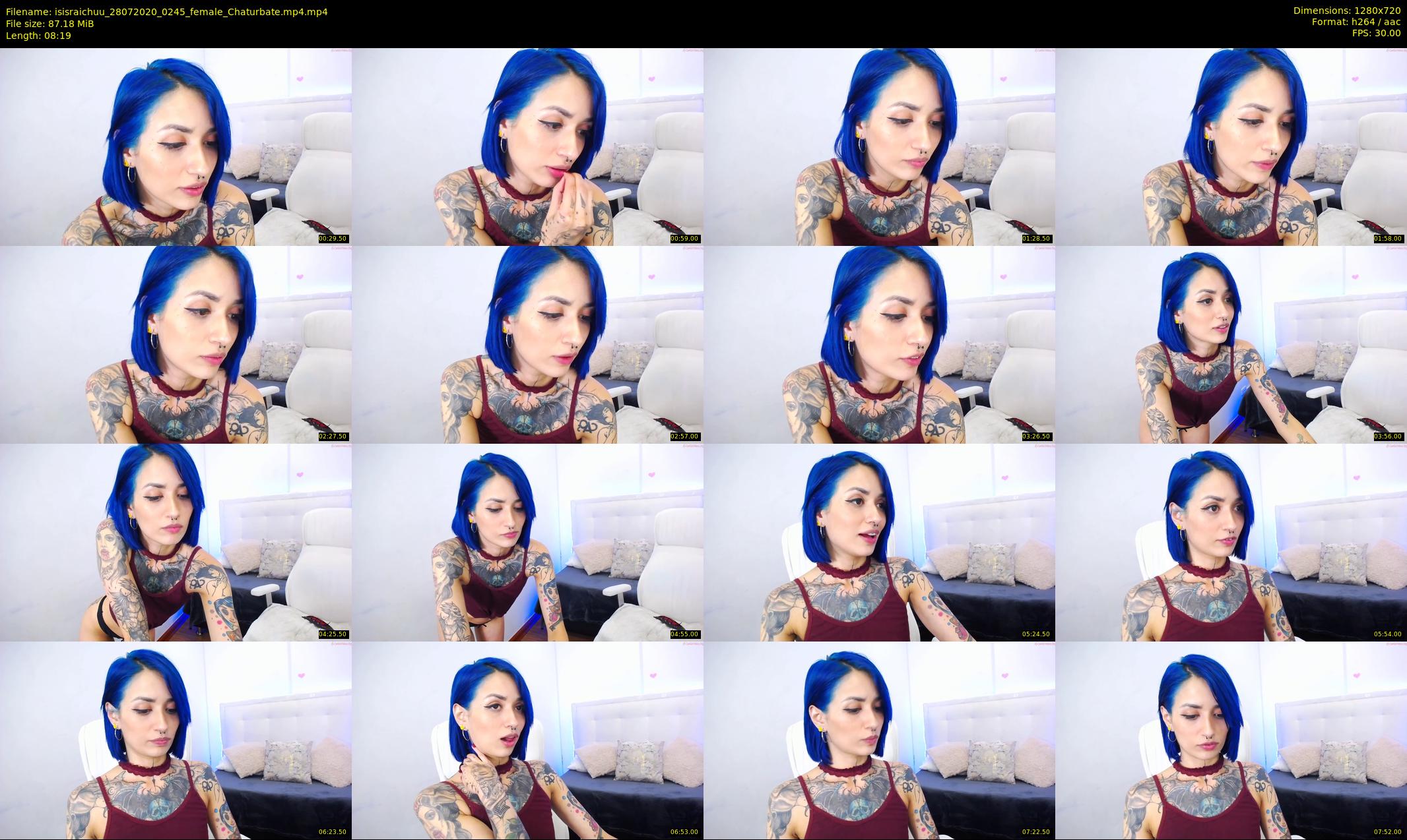 isisraichuu — 9 minute Chaturbate female cam show recording, 720p, Jul 28, 2020