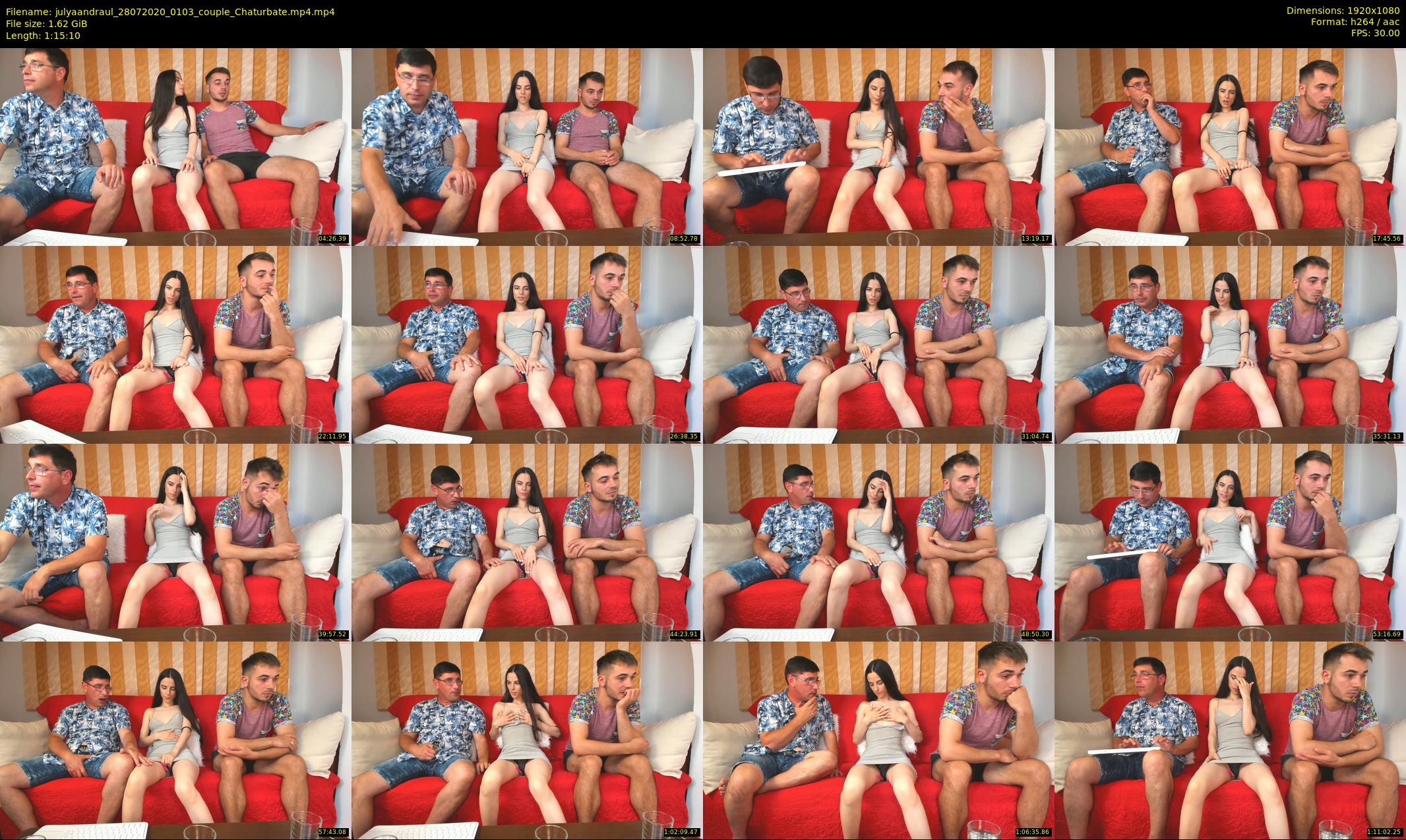 julyaandraul — 76 minute Chaturbate couple cam show recording, 1080p, Jul 28, 2020