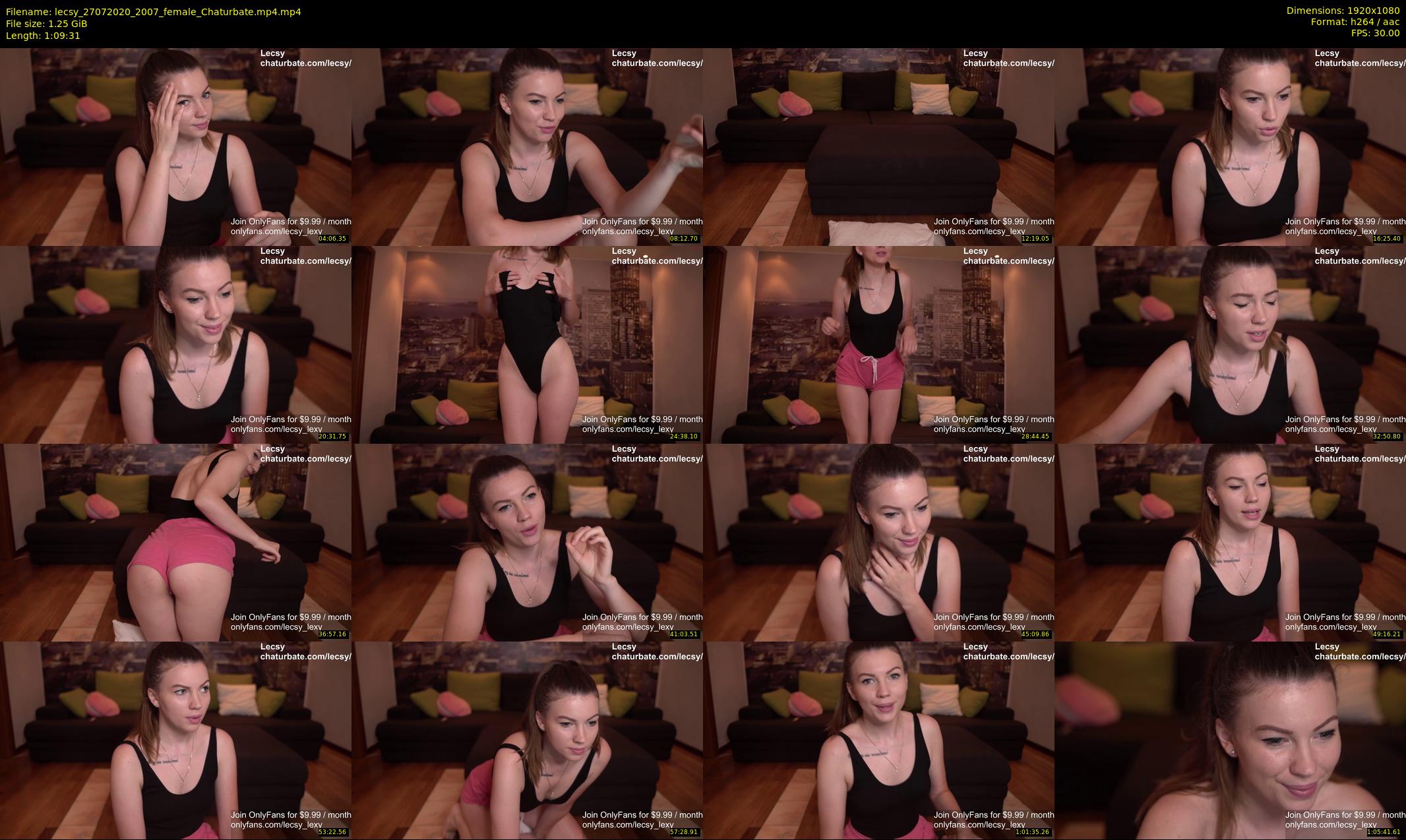 lecsy — 70 minute Chaturbate female cam show recording, 1080p, Jul 27, 2020