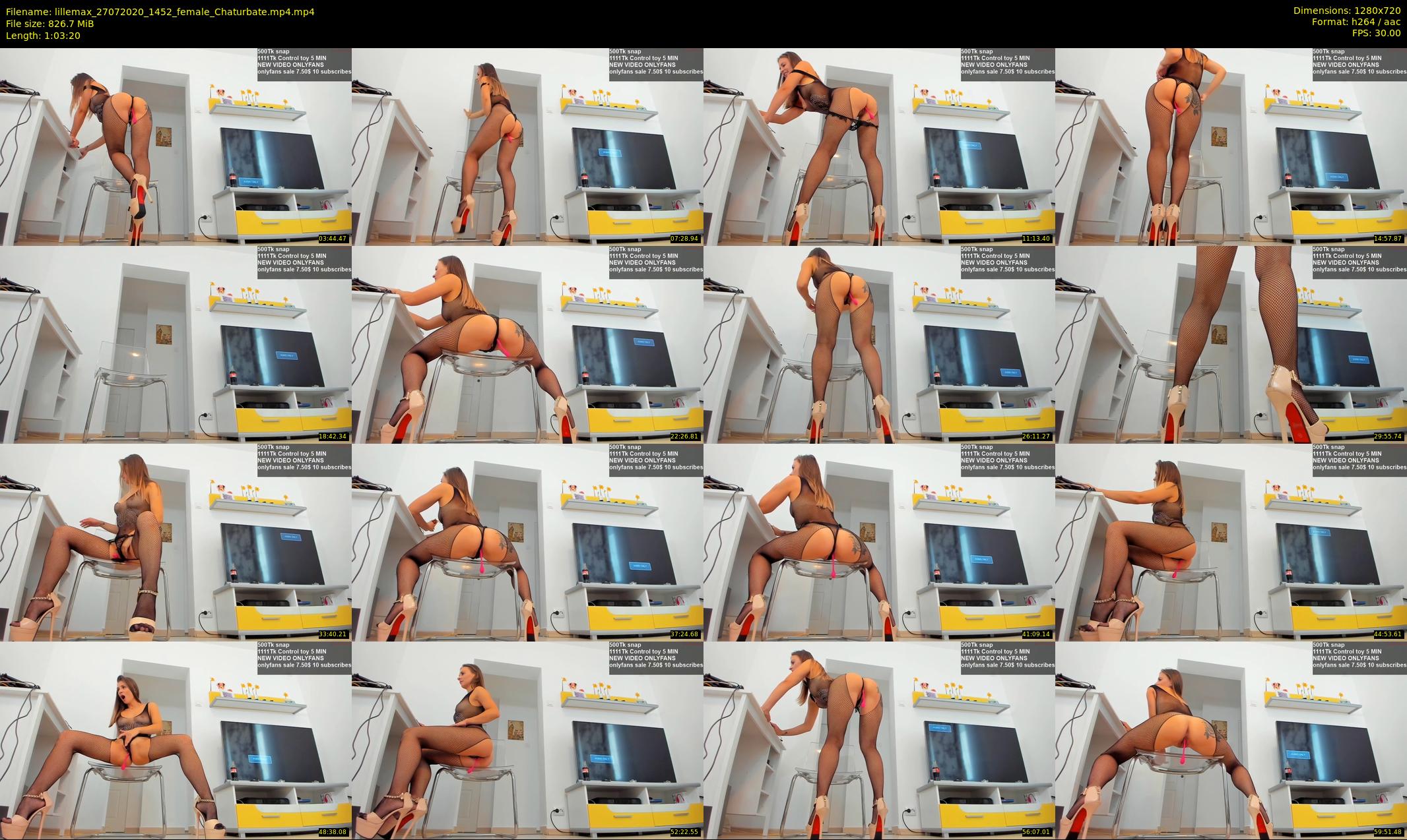 lillemax — 64 minute Chaturbate female cam show recording, 720p, Jul 27, 2020
