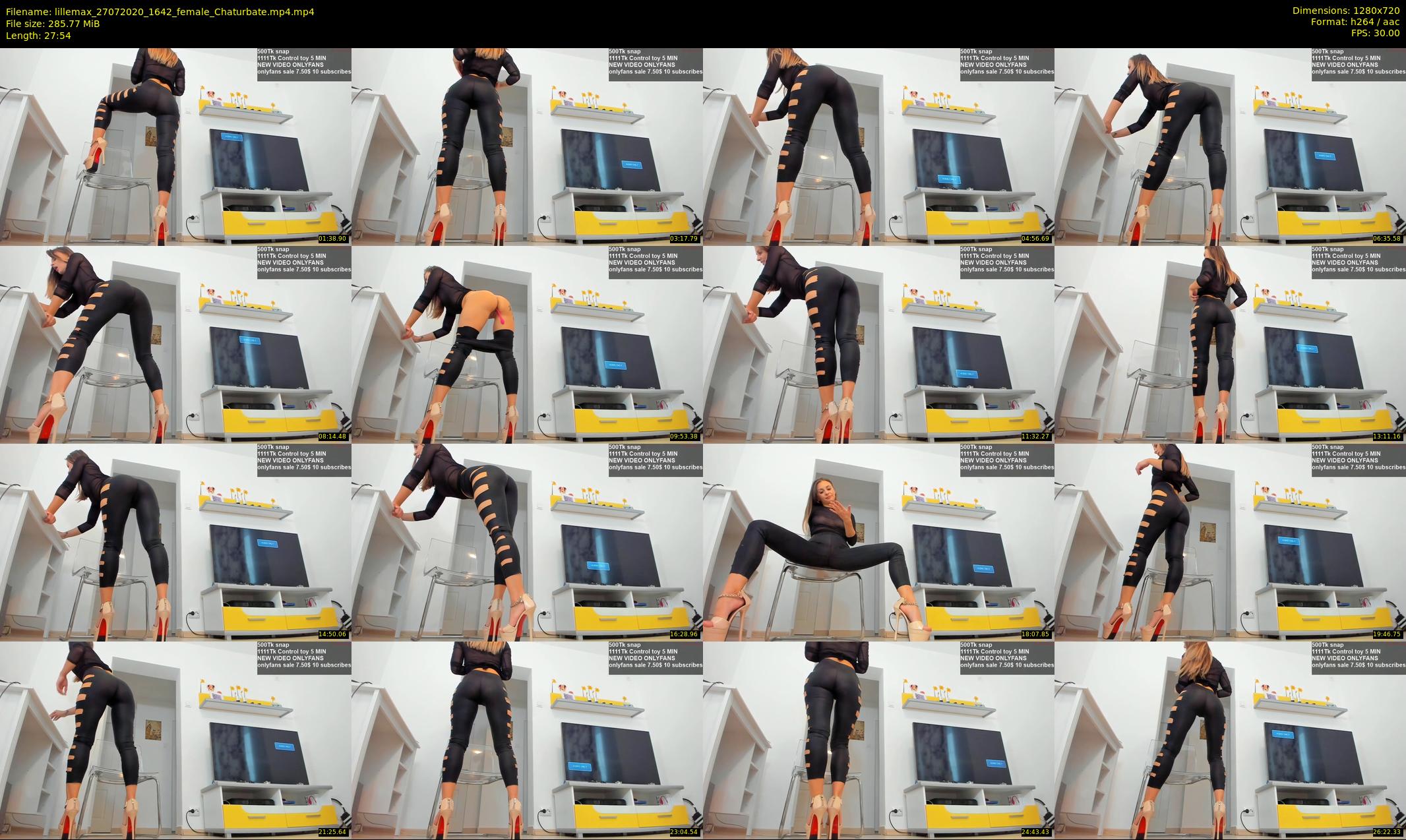 lillemax — 28 minute Chaturbate female cam show recording, 720p, Jul 27, 2020