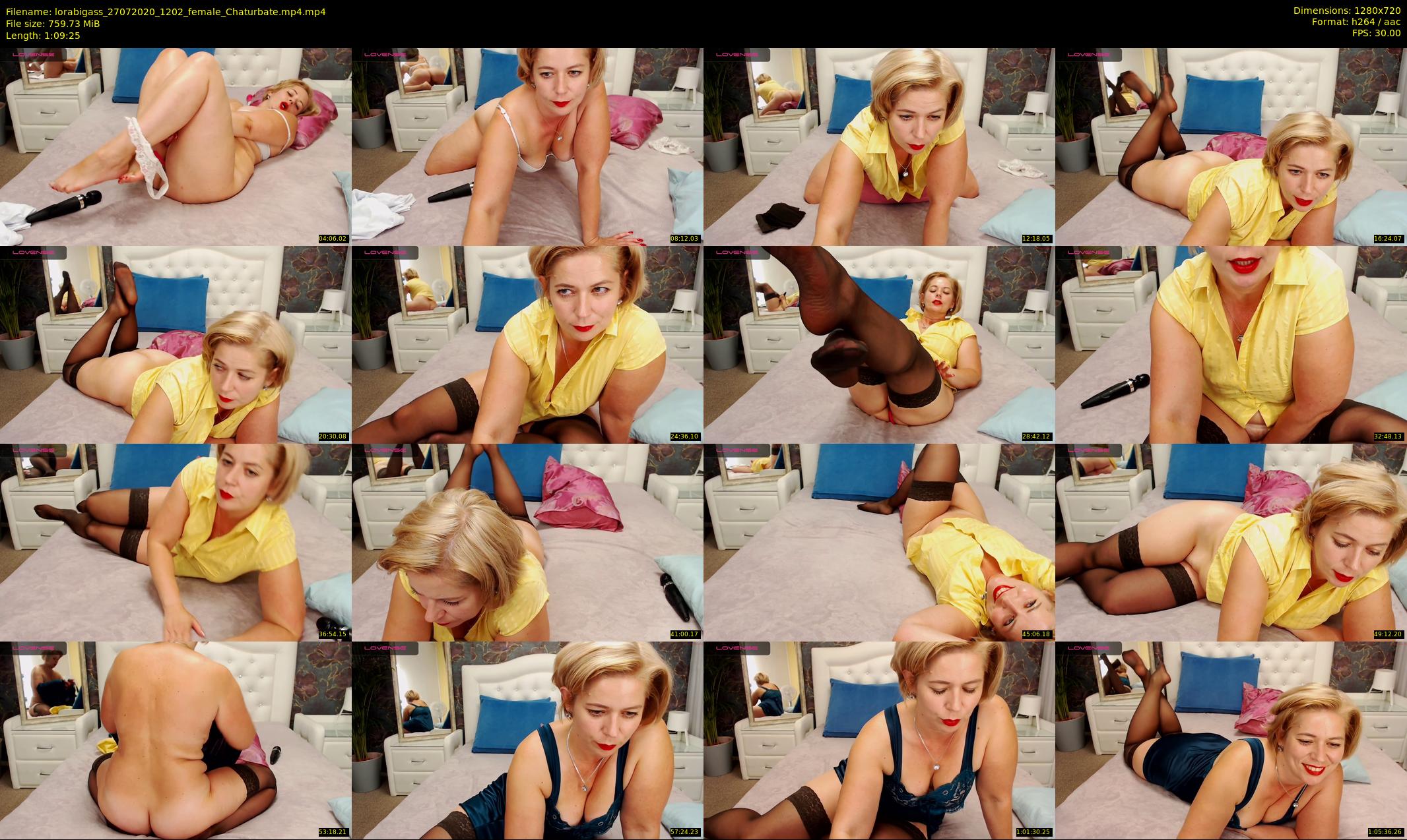 lorabigass — 70 minute Chaturbate female cam show recording, 720p, Jul 27, 2020