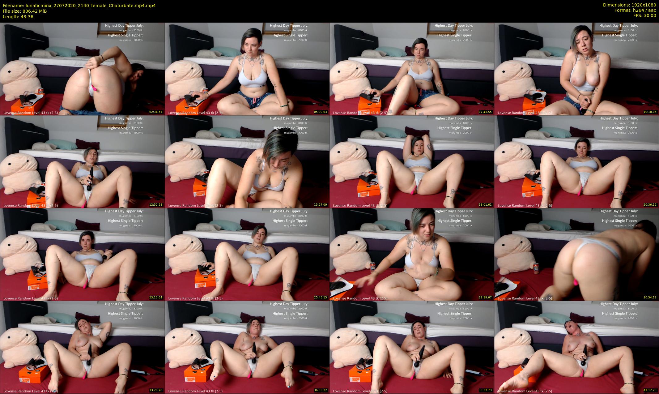 lunaticminx — 44 minute Chaturbate female cam show recording, 1080p, Jul 27, 2020