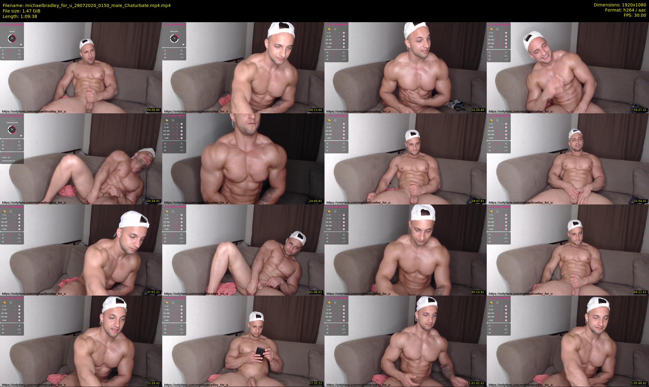michaelbradley_for_u — 70 minute Chaturbate male cam show recording, 1080p, Jul 28, 2020
