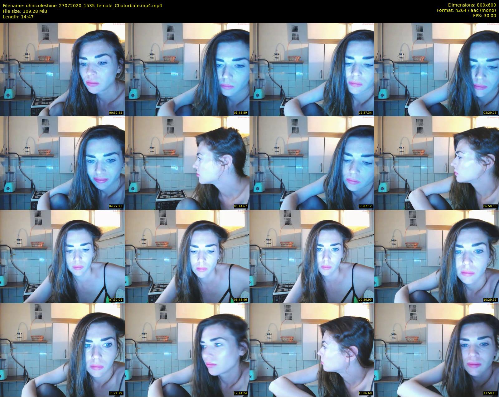 ohnicoleshine — 15 minute Chaturbate female cam show recording, 480p, Jul 27, 2020