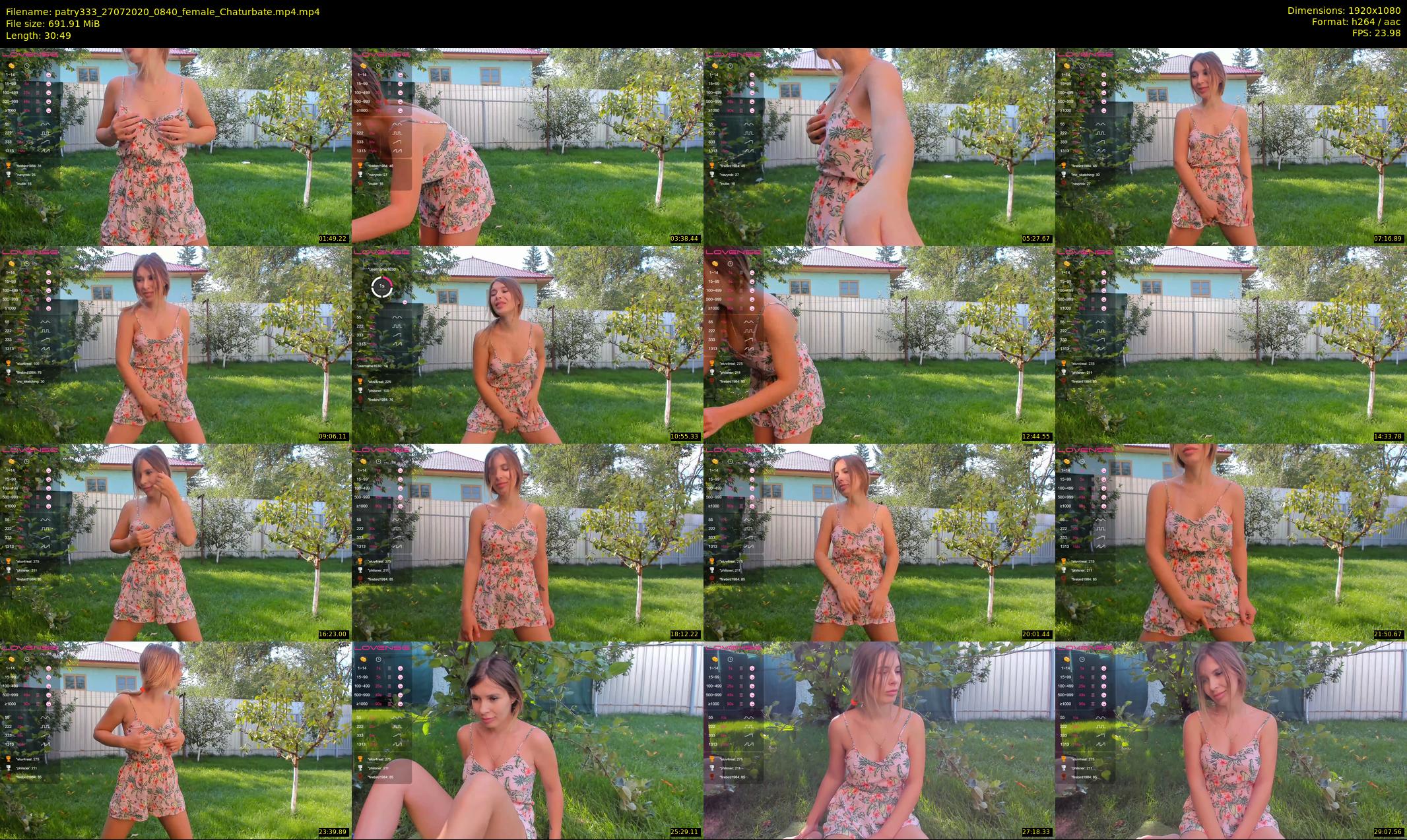 patry333 — 31 minute Chaturbate female cam show recording, 1080p, Jul 27, 2020