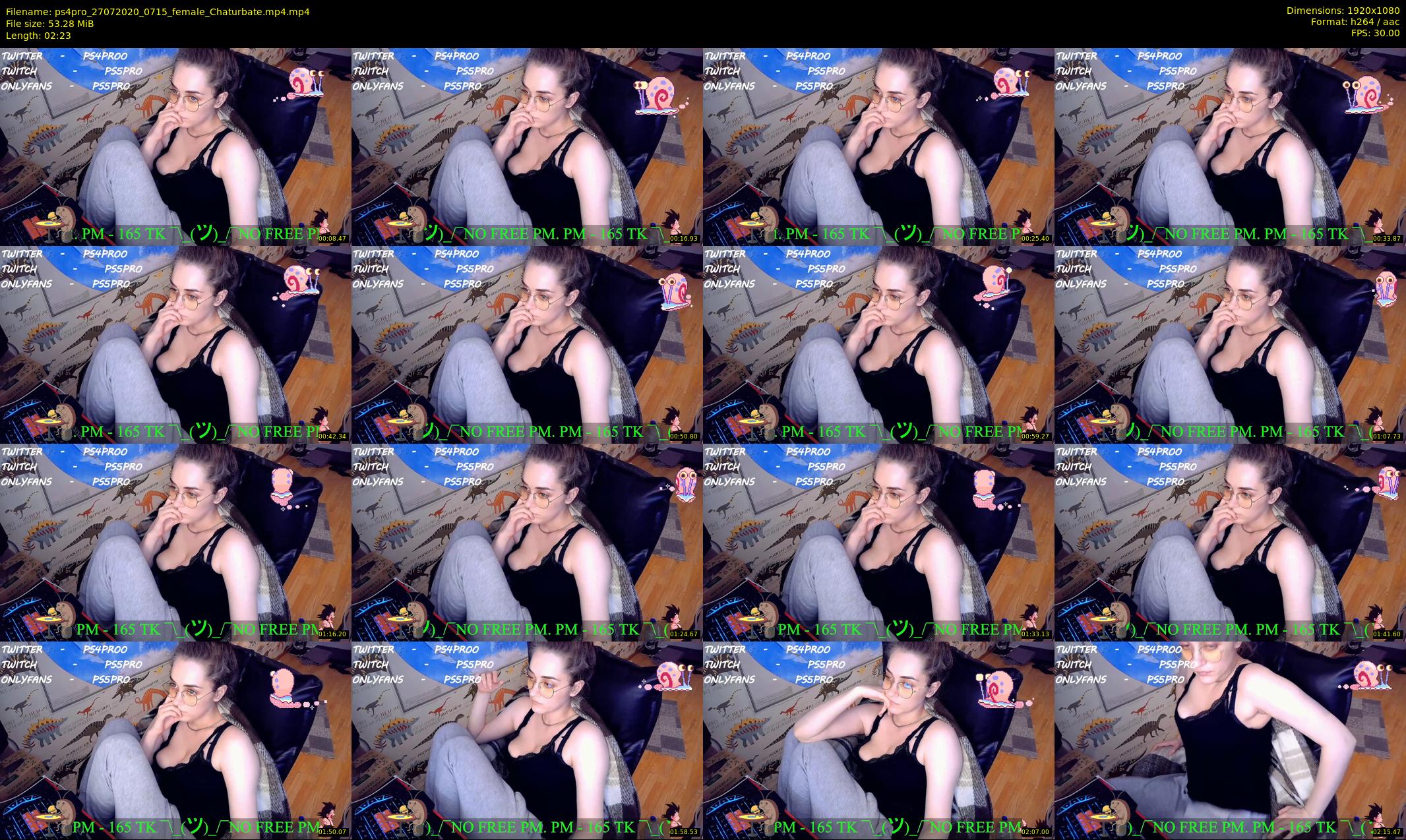 ps4pro — 3 minute Chaturbate female cam show recording, 1080p, Jul 27, 2020