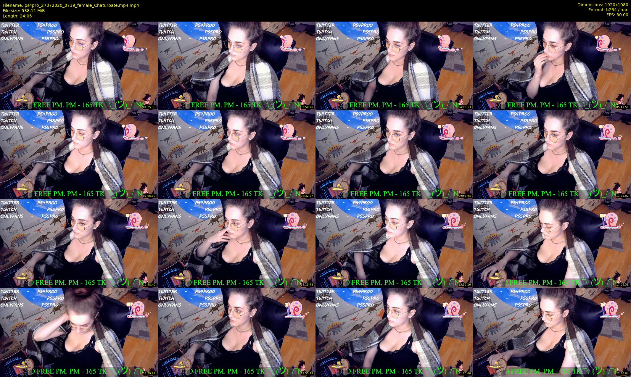 ps4pro — 25 minute Chaturbate female cam show recording, 1080p, Jul 27, 2020