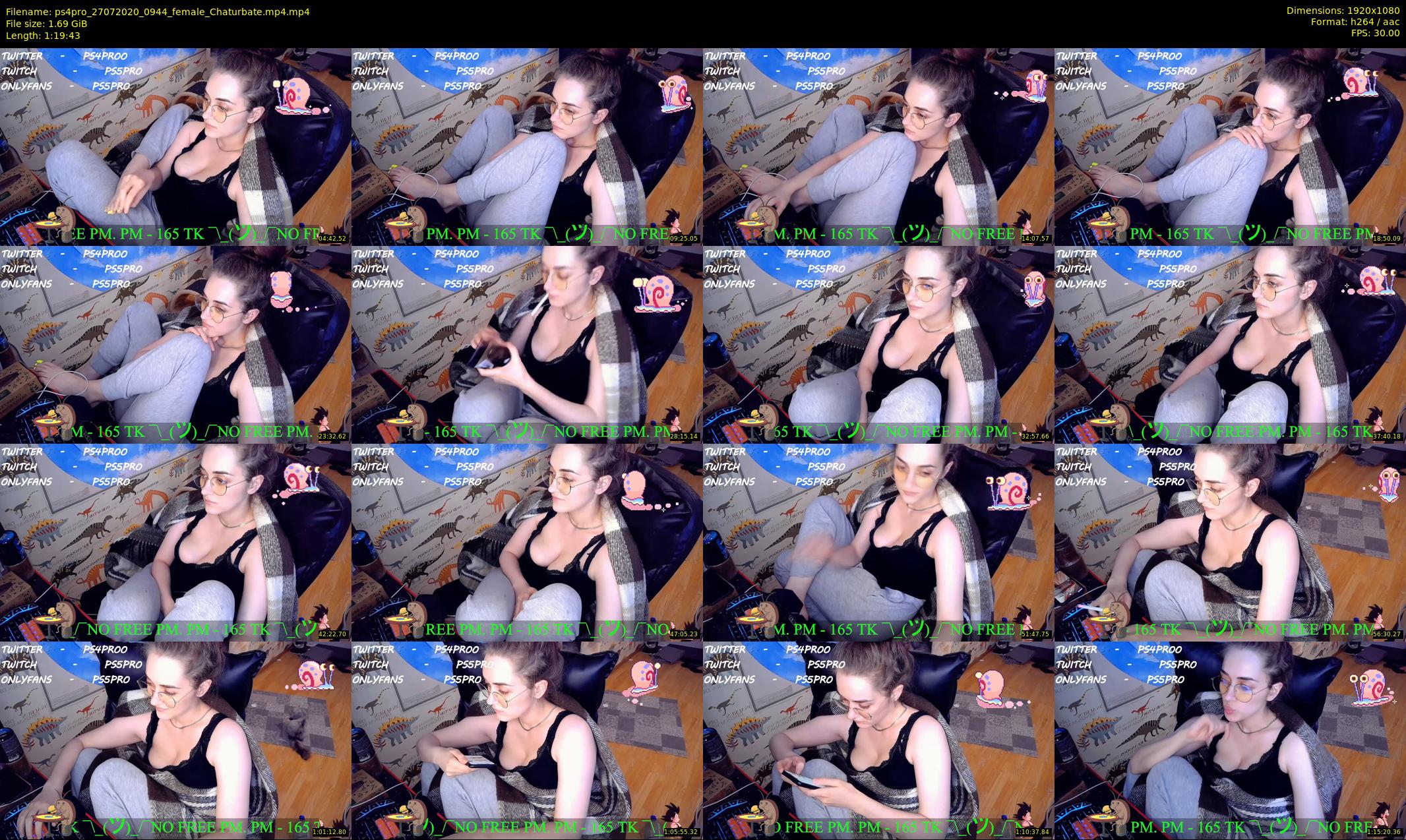 ps4pro — 80 minute Chaturbate female cam show recording, 1080p, Jul 27, 2020