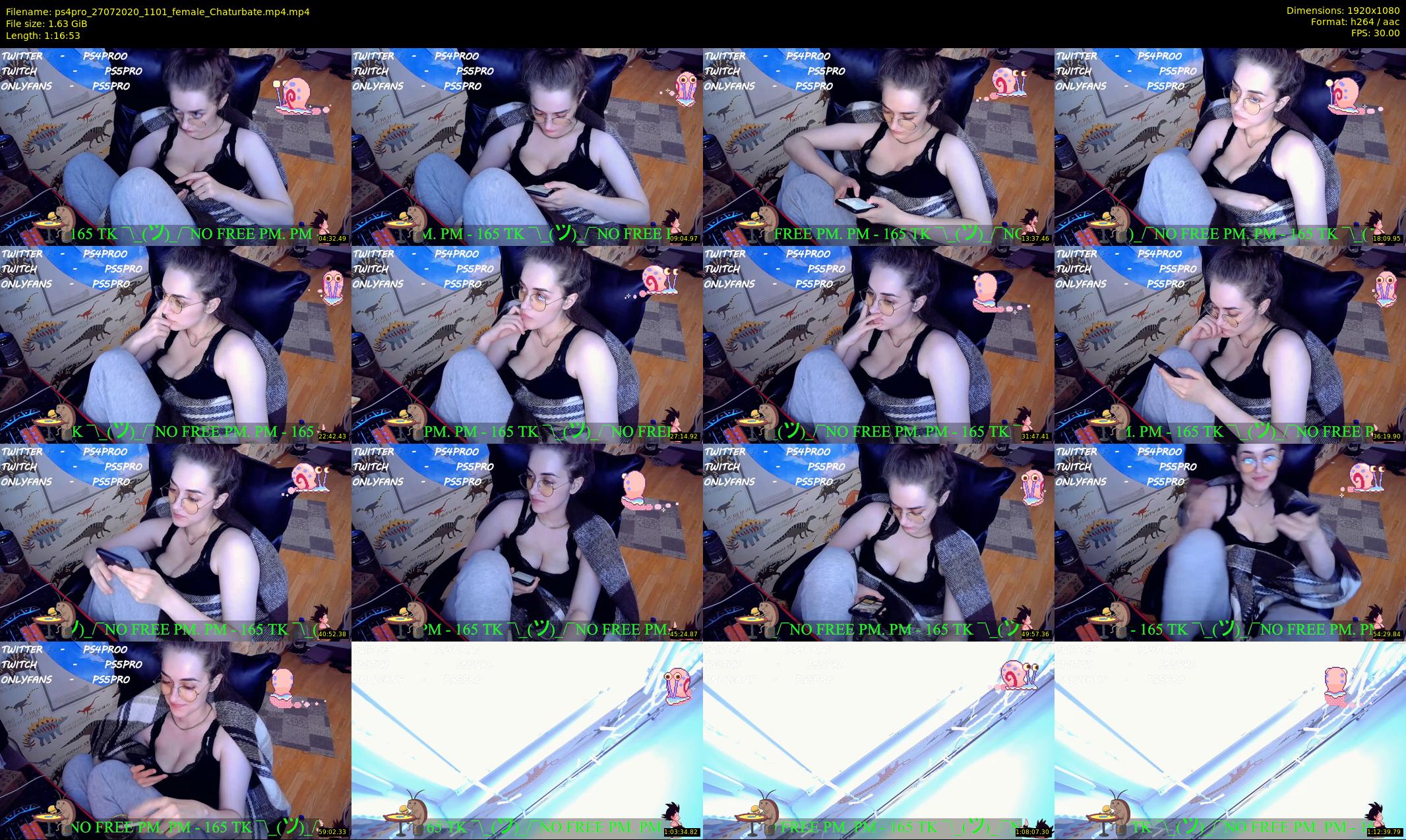 ps4pro — 77 minute Chaturbate female cam show recording, 1080p, Jul 27, 2020