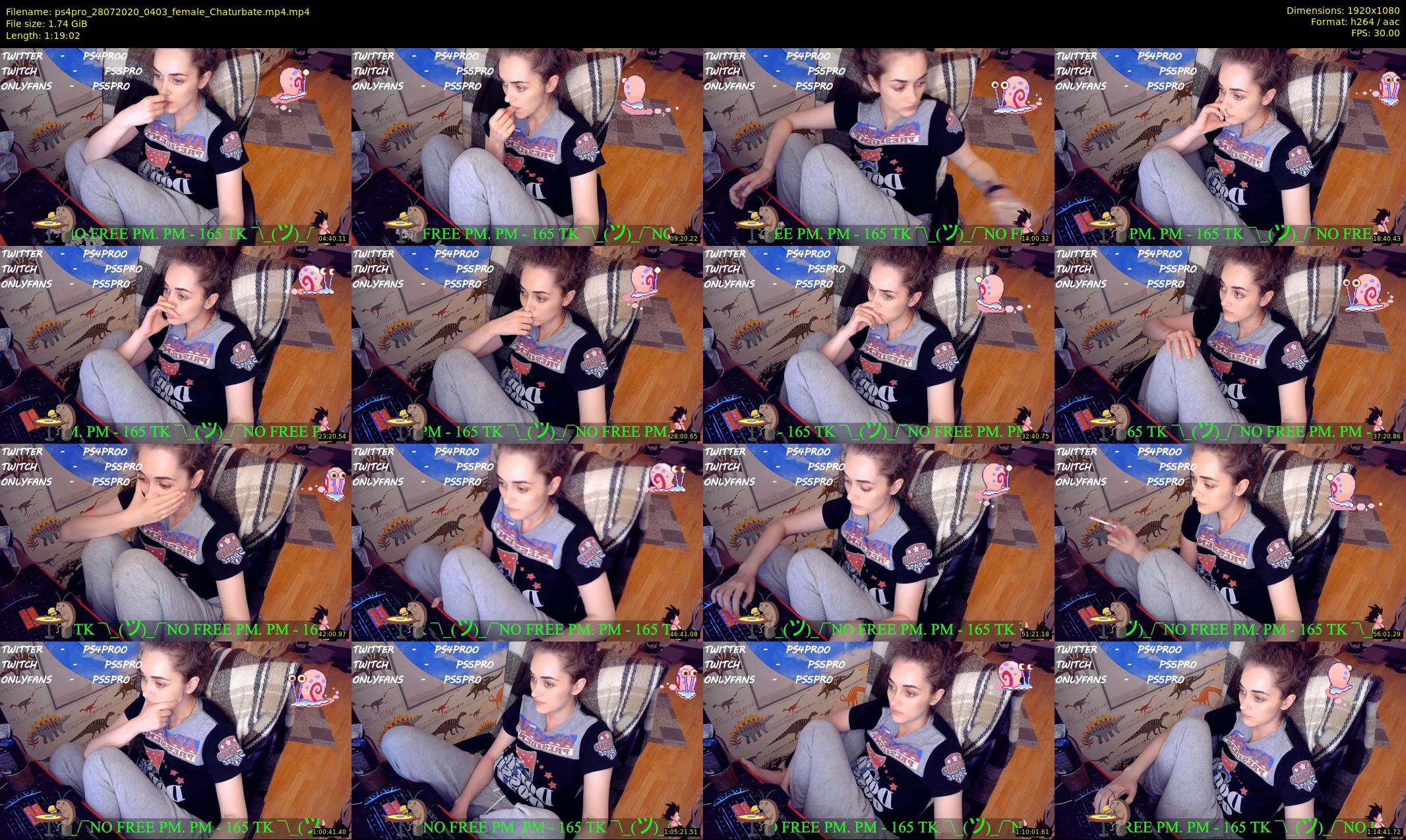 ps4pro — 80 minute Chaturbate female cam show recording, 1080p, Jul 28, 2020