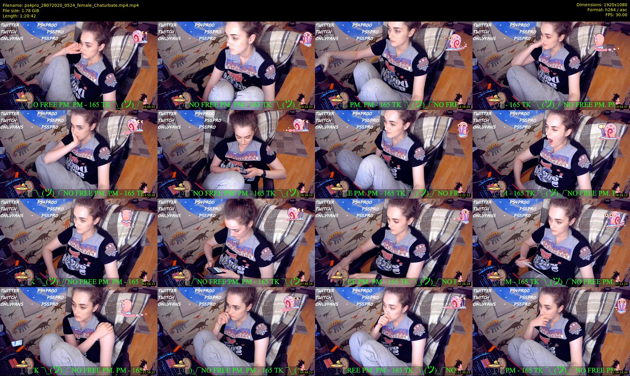 ps4pro — 81 minute Chaturbate female cam show recording, 1080p, Jul 28, 2020
