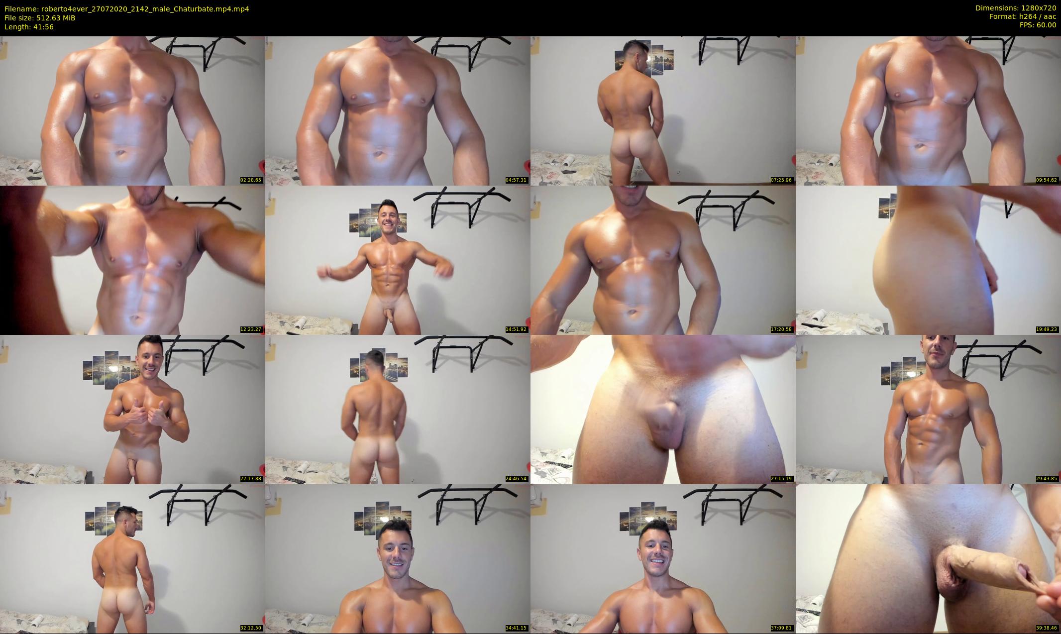 roberto4ever — 42 minute Chaturbate male cam show recording, 720p, Jul 27, 2020