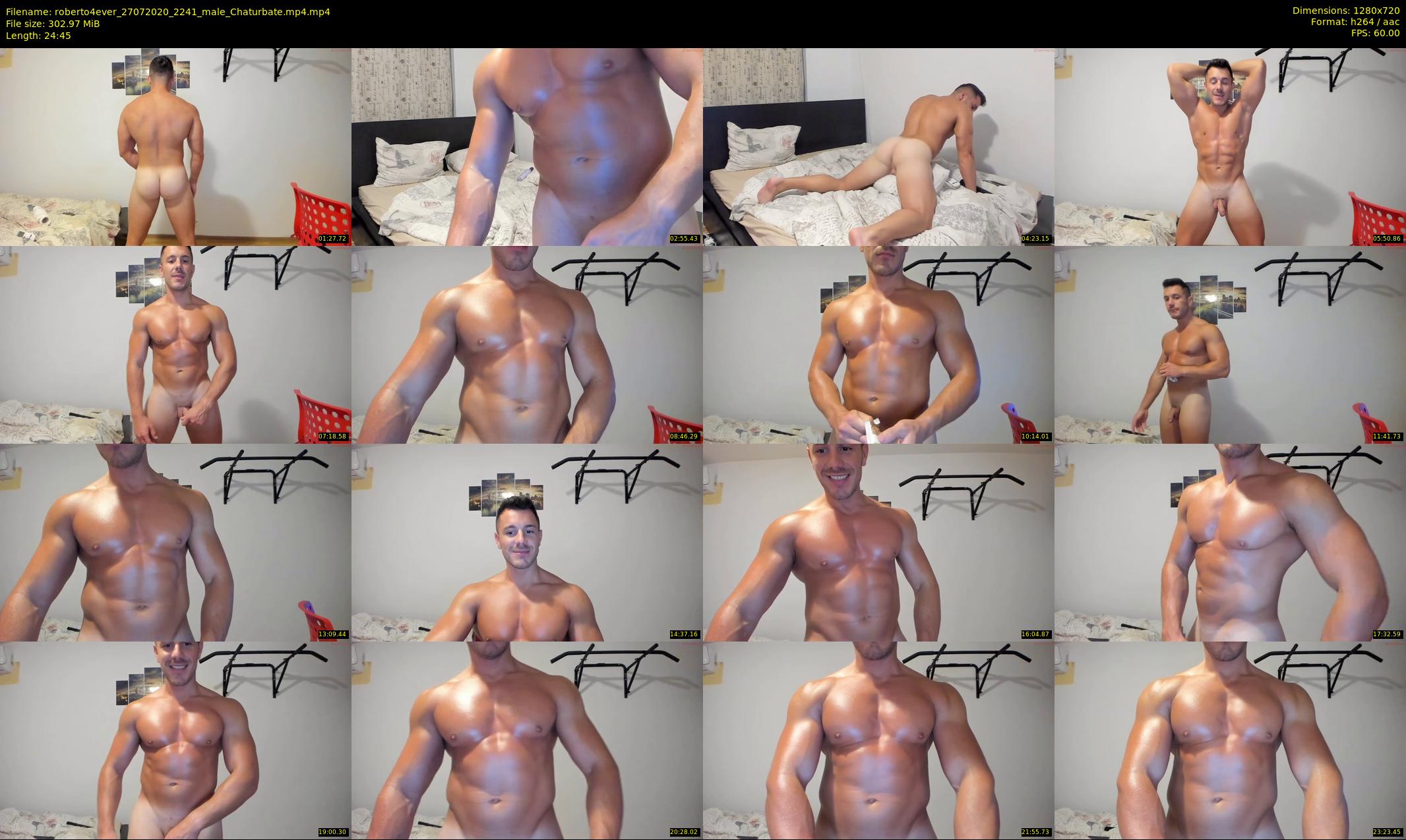 roberto4ever — 25 minute Chaturbate male cam show recording, 720p, Jul 27, 2020