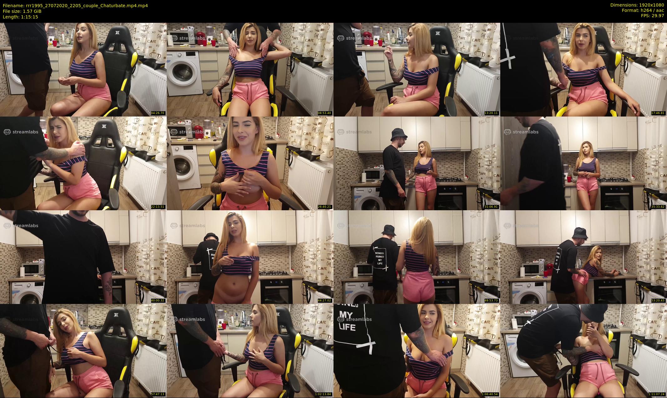 rrr1995 — 76 minute Chaturbate couple cam show recording, 1080p, Jul 27, 2020