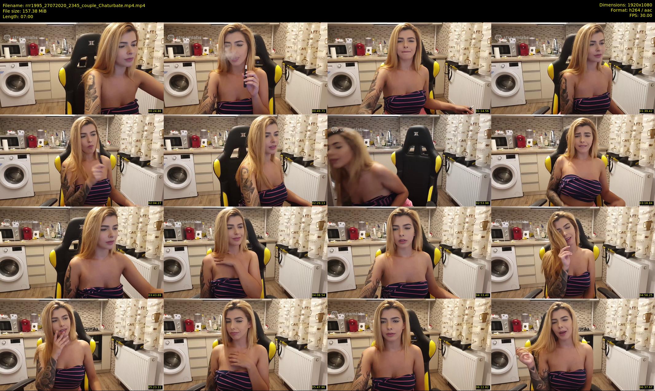 rrr1995 — 7 minute Chaturbate couple cam show recording, 1080p, Jul 27, 2020