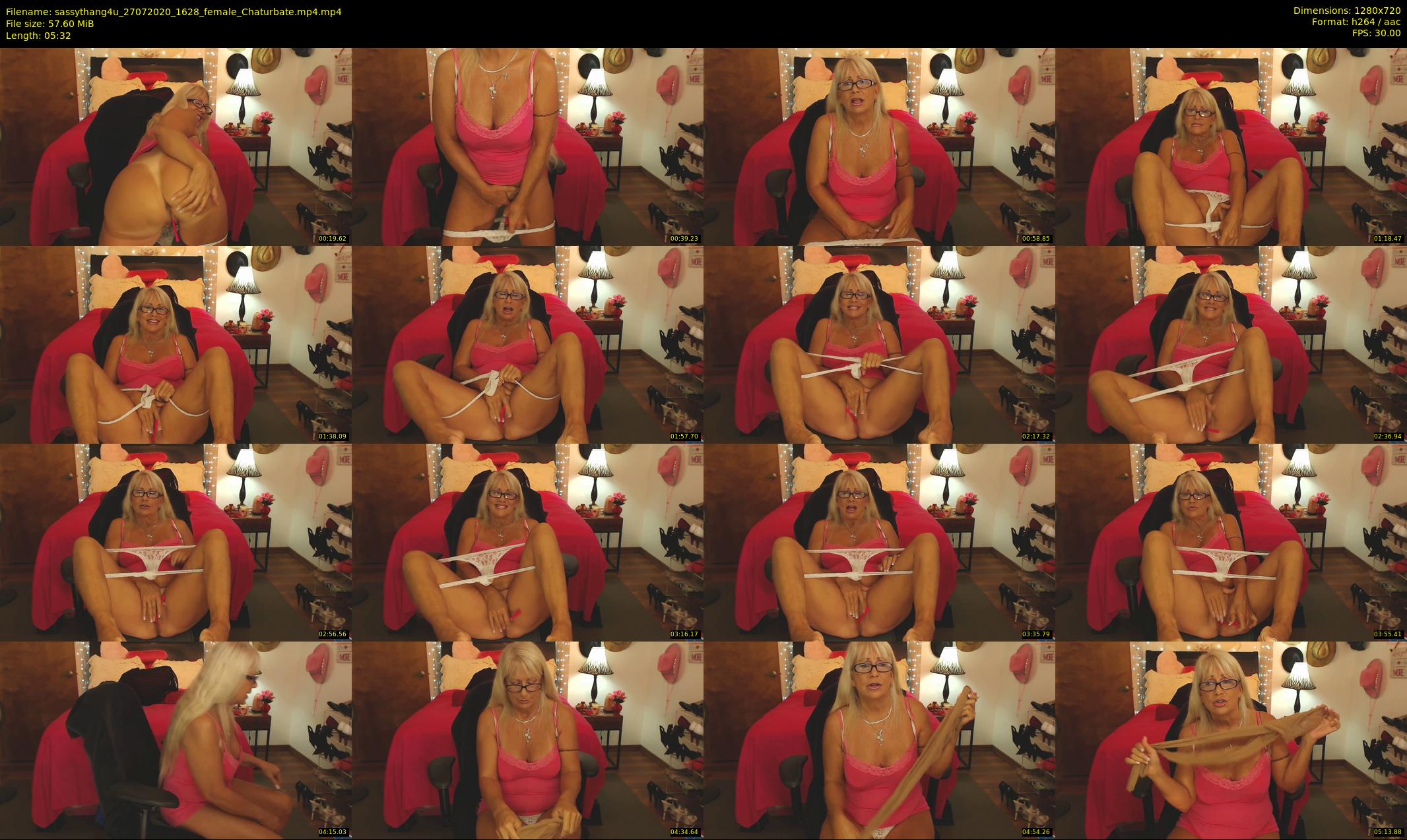 sassythang4u — 6 minute Chaturbate female cam show recording, 720p, Jul 27, 2020