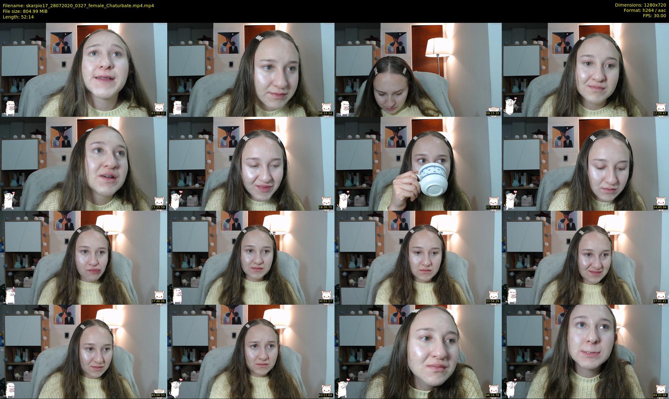 skarpio17 — 53 minute Chaturbate female cam show recording, 720p, Jul 28, 2020