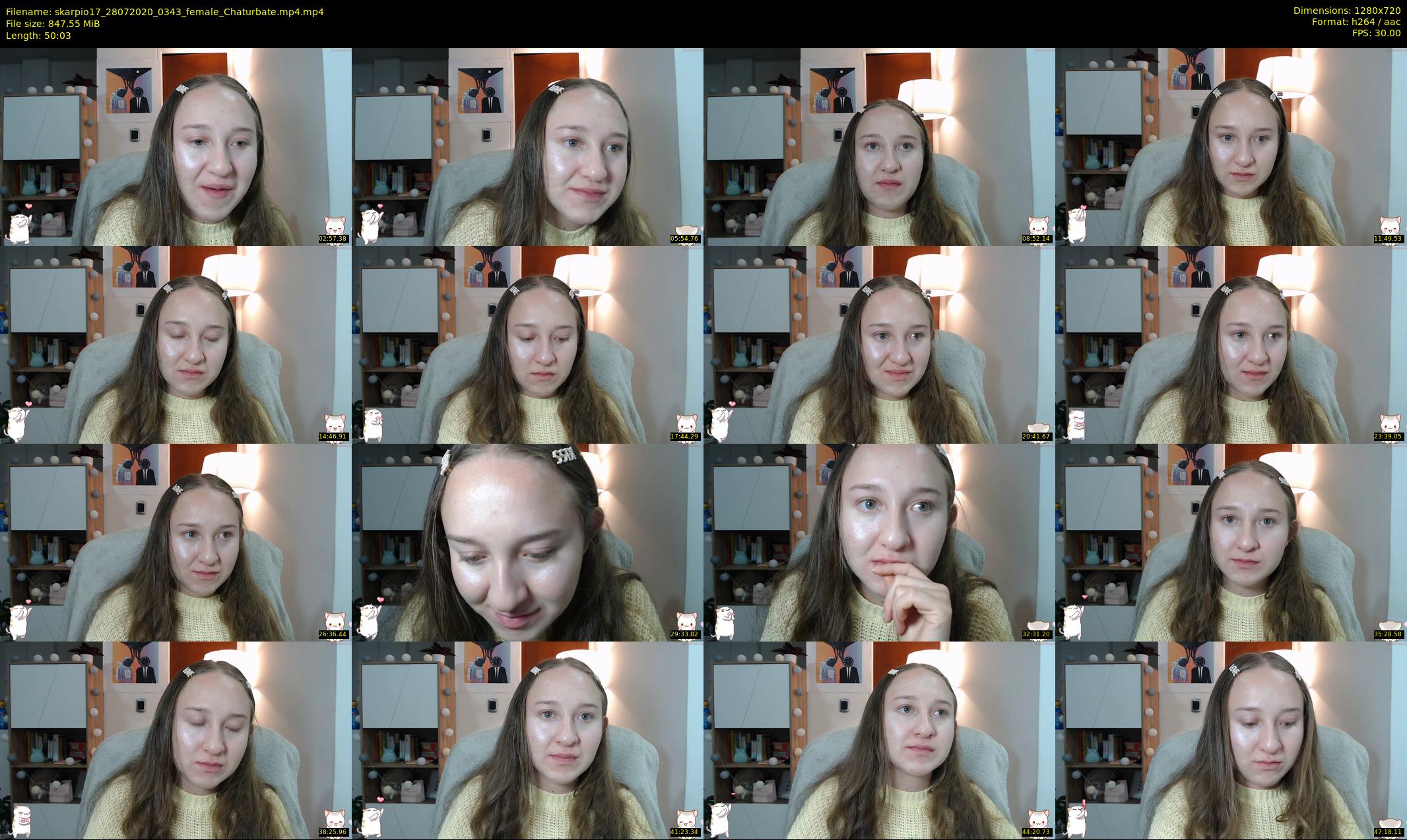 skarpio17 — 51 minute Chaturbate female cam show recording, 720p, Jul 28, 2020