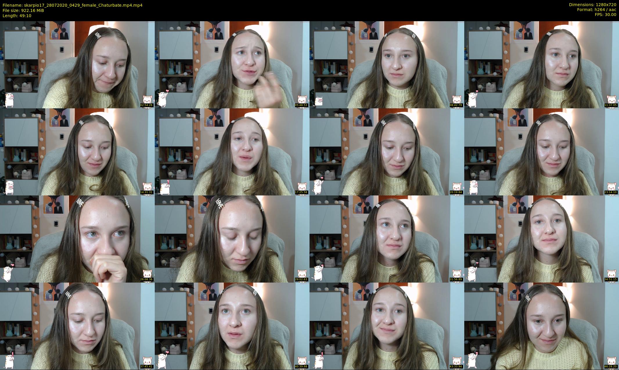skarpio17 — 50 minute Chaturbate female cam show recording, 720p, Jul 28, 2020