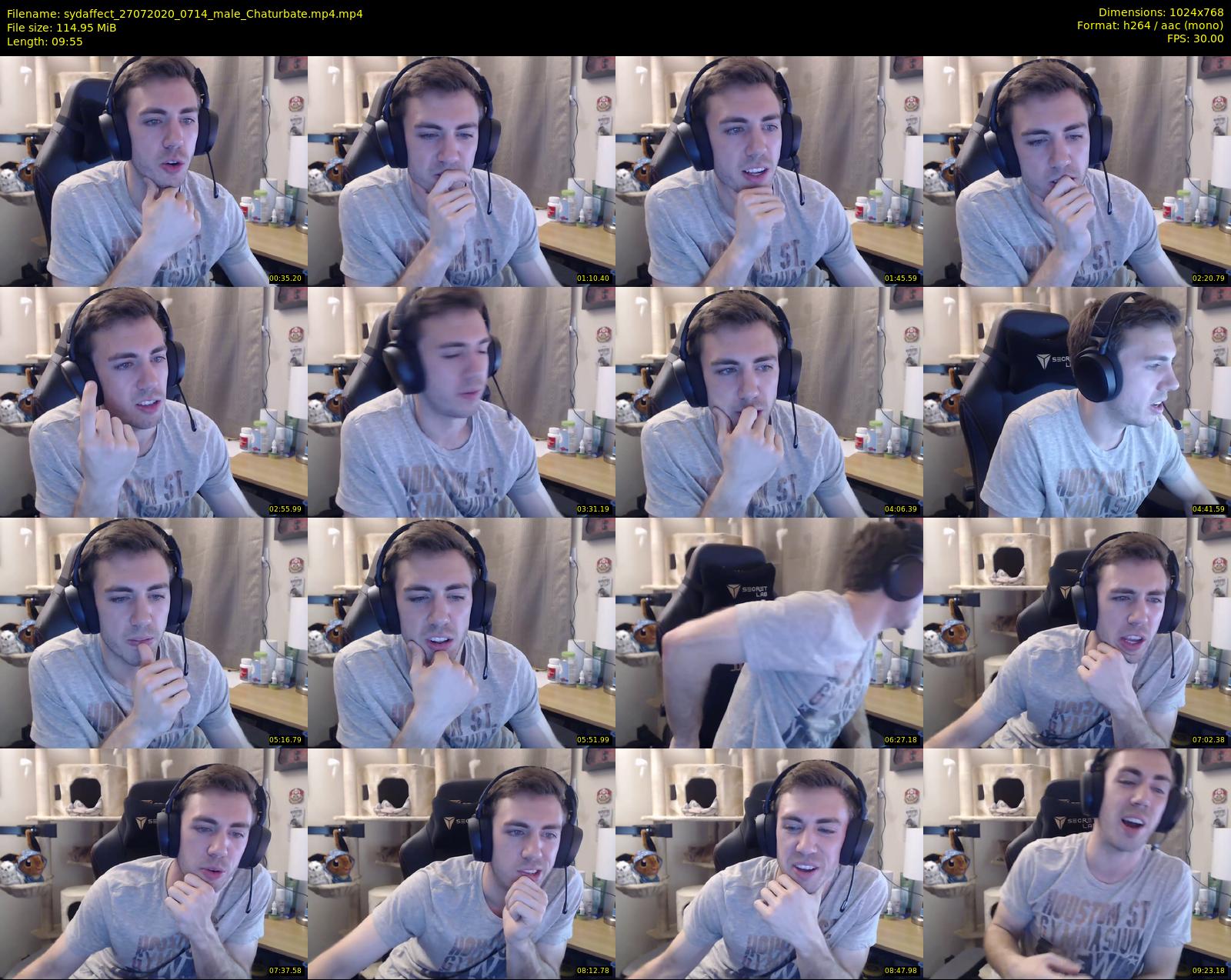 sydaffect — 10 minute Chaturbate male cam show recording, 720p, Jul 27, 2020