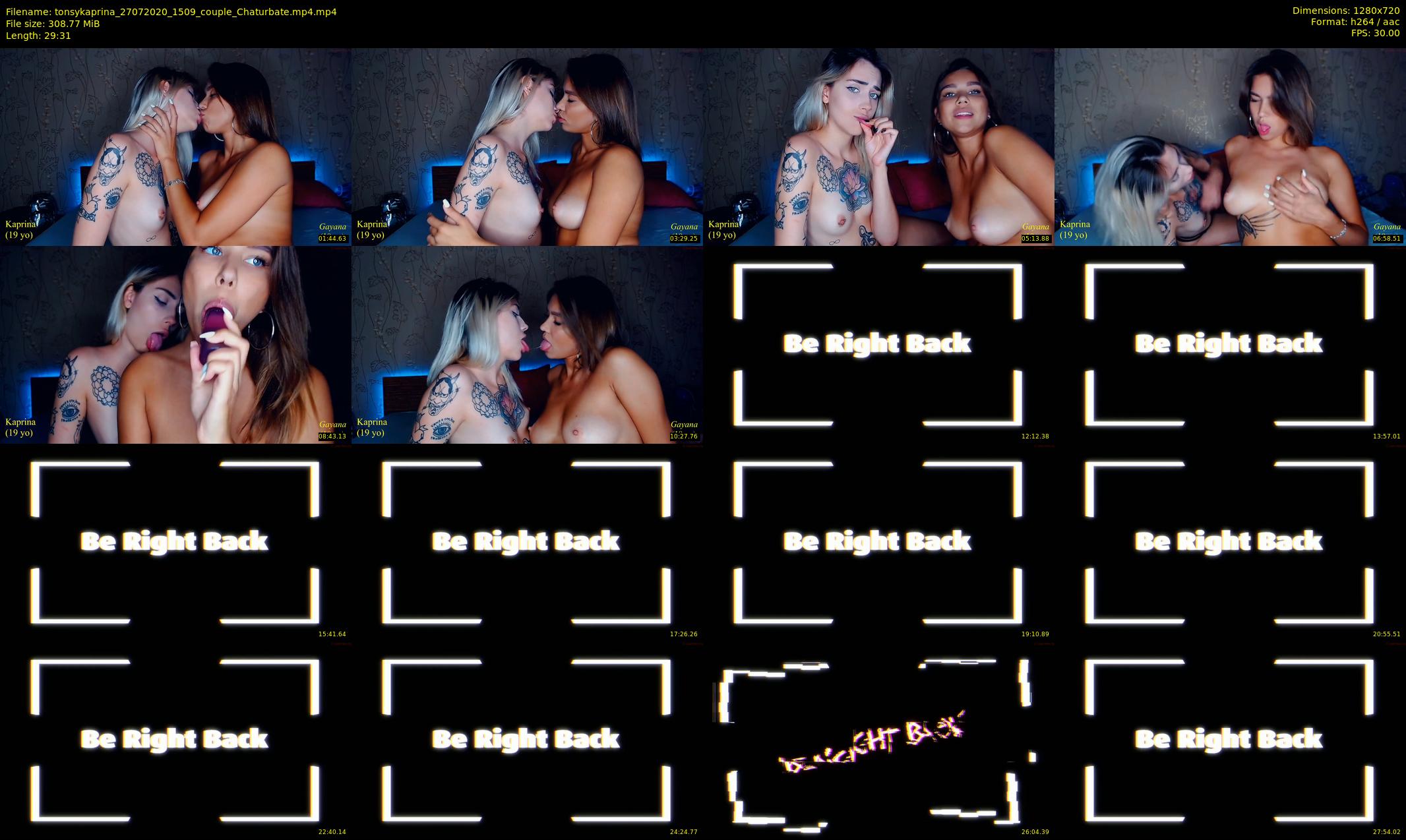 tonsykaprina — 30 minute Chaturbate couple cam show recording, 720p, Jul 27, 2020